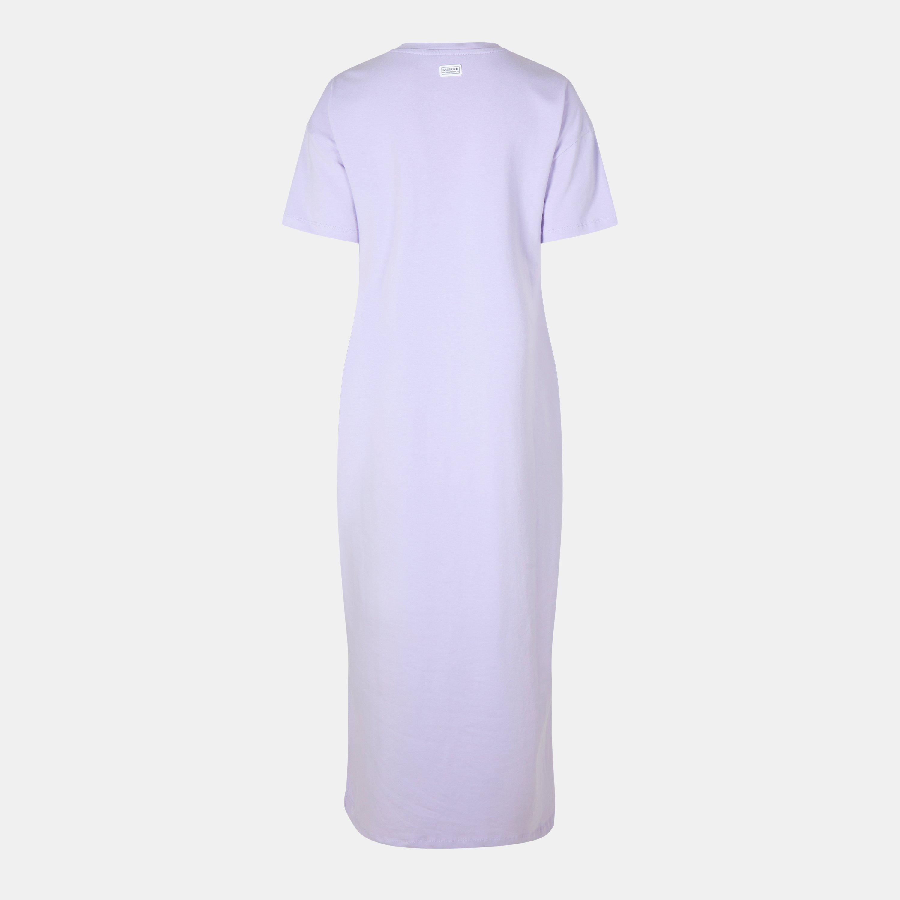 Purple SMU - Barbour International - Emerson Jersey Midi Dress - 2