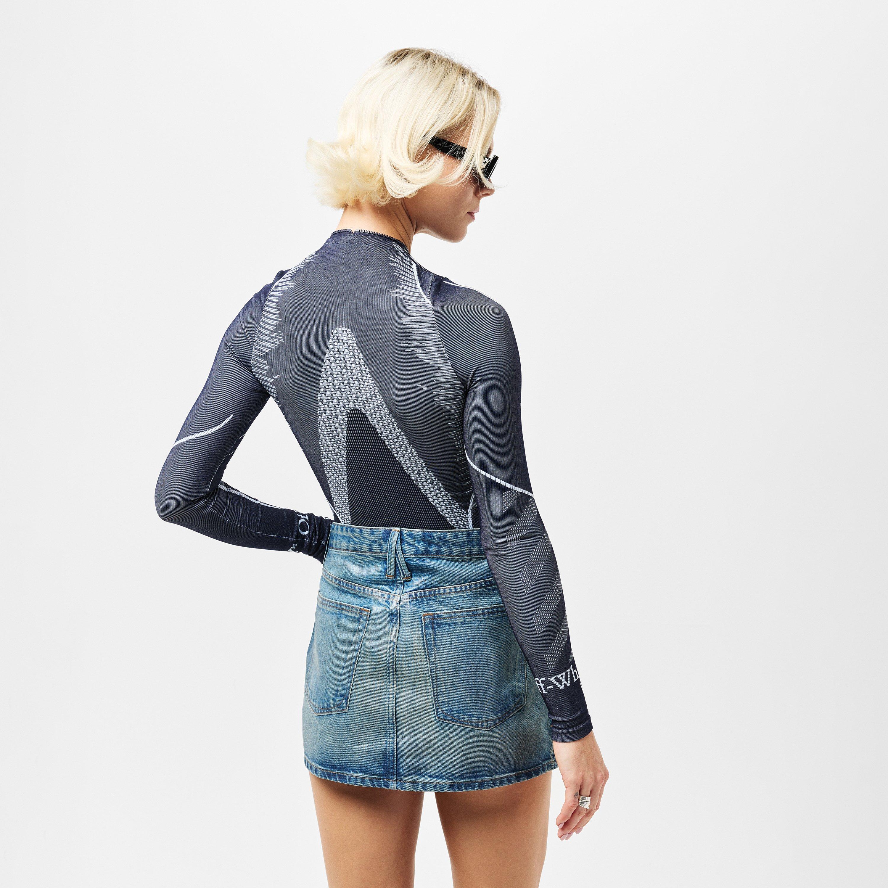 Grey - Off White - Women's Race Bodysuit - 4