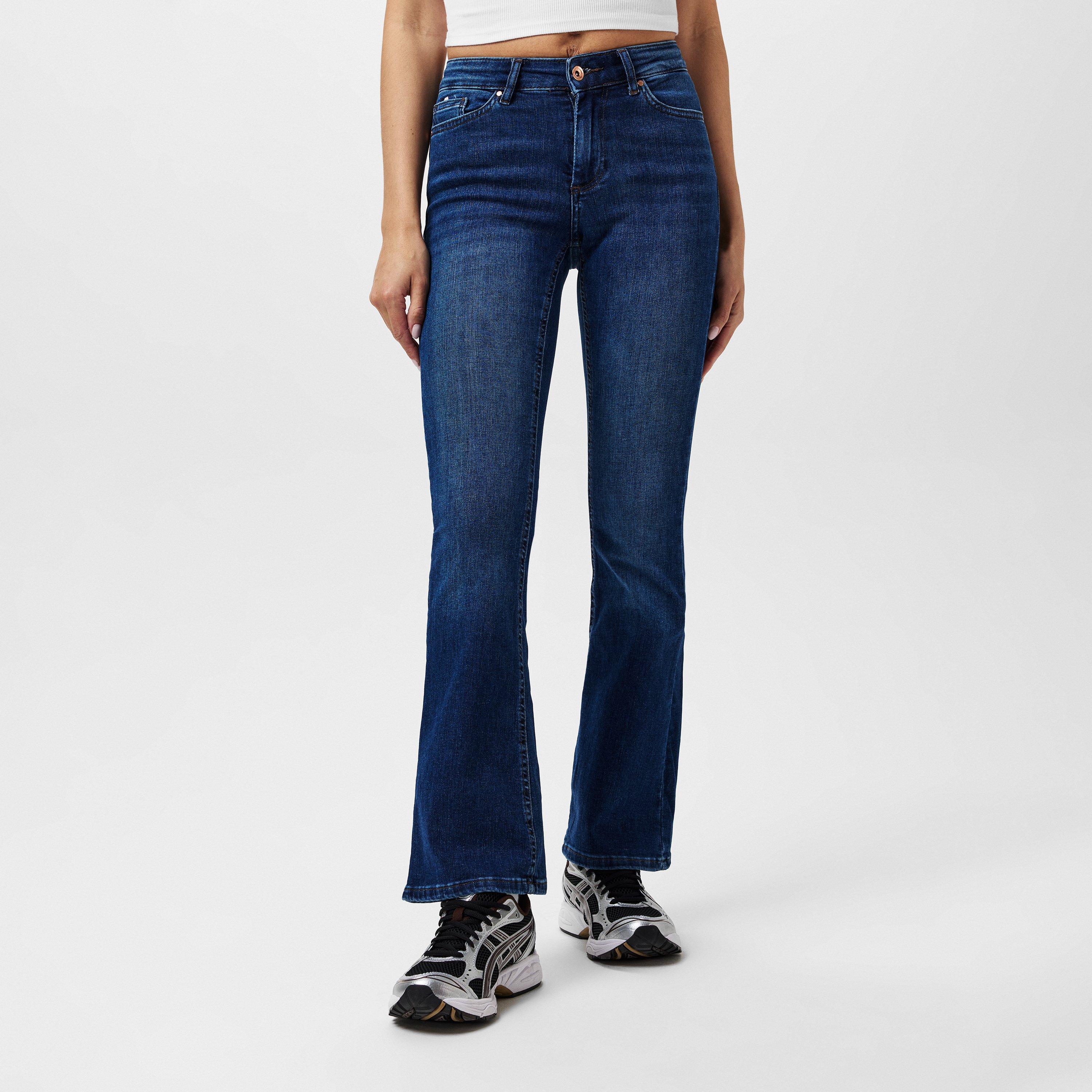 Only Women's Bootcut Jeans - Dark Blue - L L32