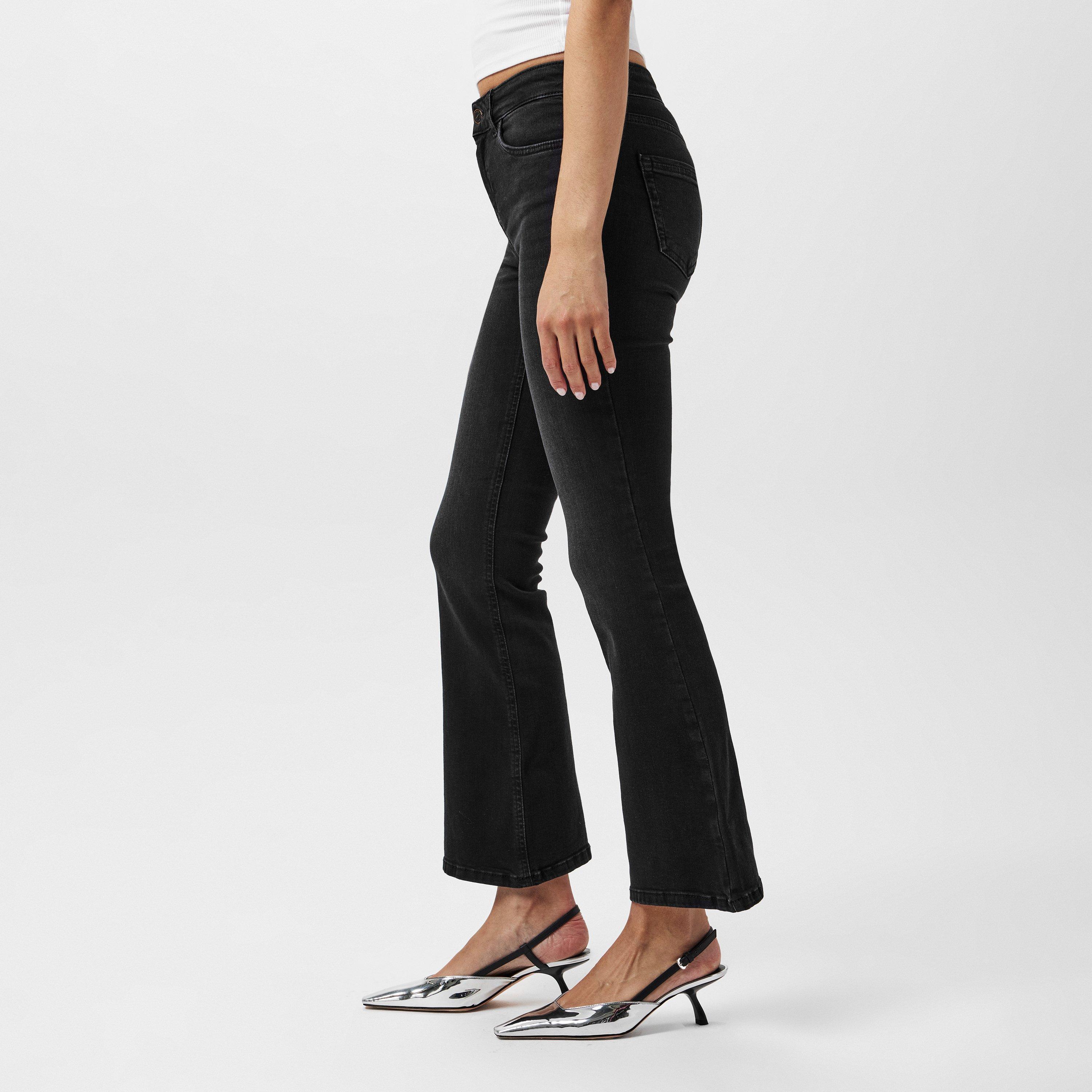 Noir délavé - Only - Flared Bootcut Jeans - 2