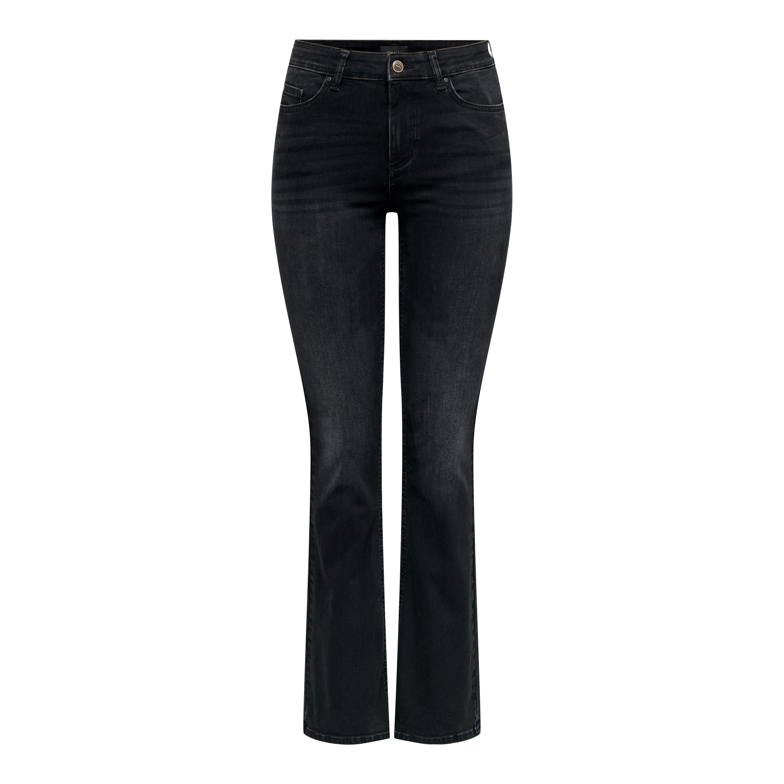 Noir délavé - Only - Flared Bootcut Jeans - 5