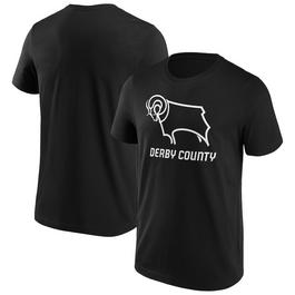 Derby County FC Essential Logo T Shirt Mens