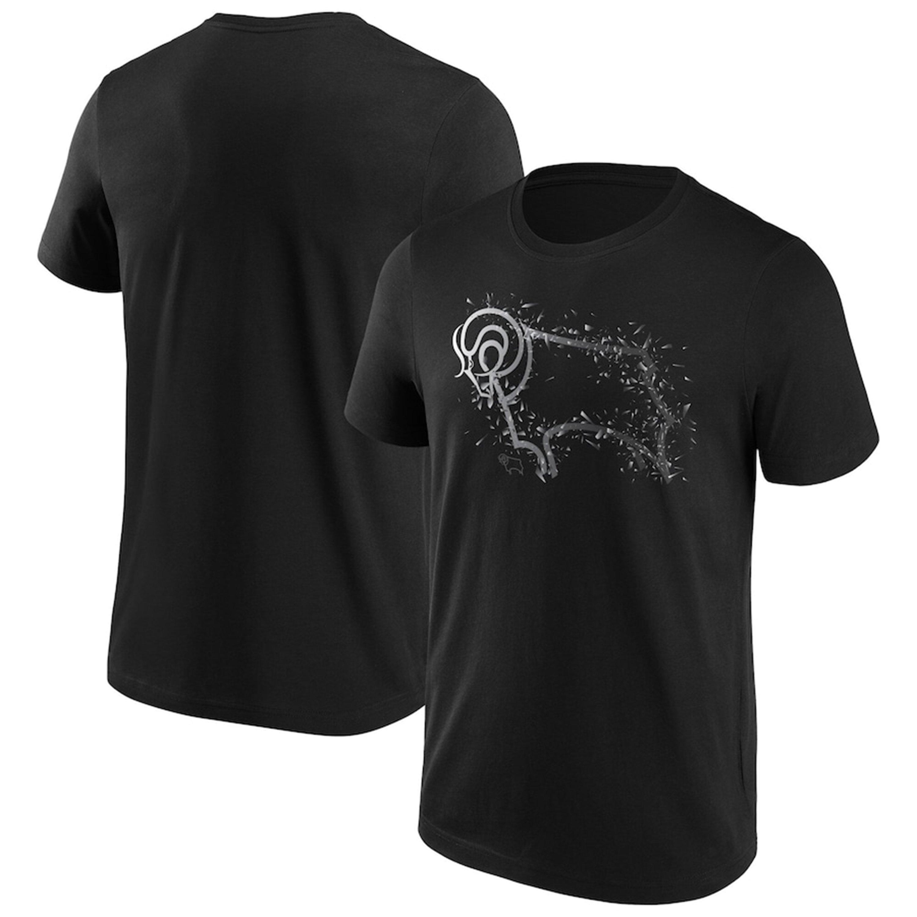 Black - Team - Derby Shatter Logo T-Shirt Mens