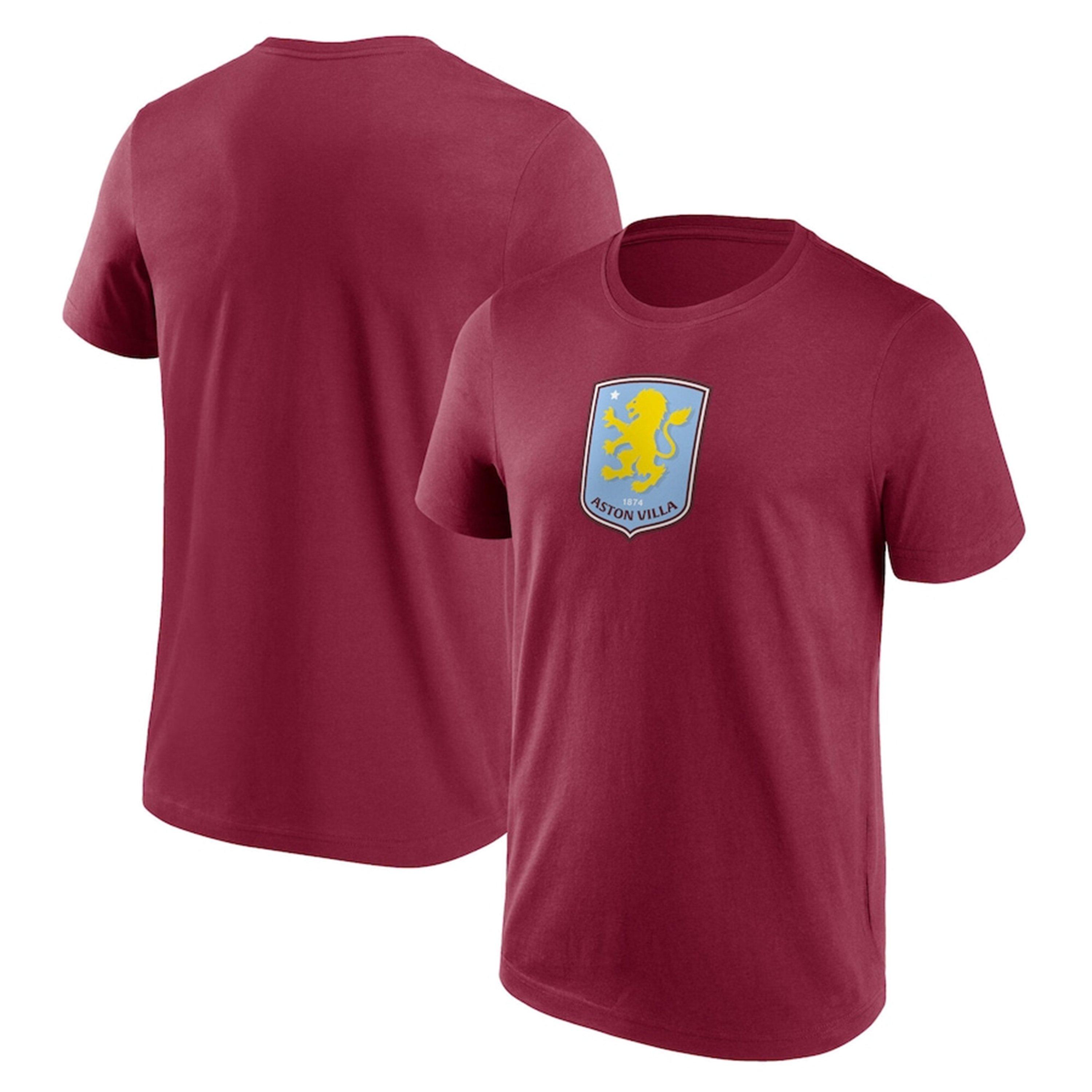 Claret - Team - Aston Essential Logo T-Shirt Mens