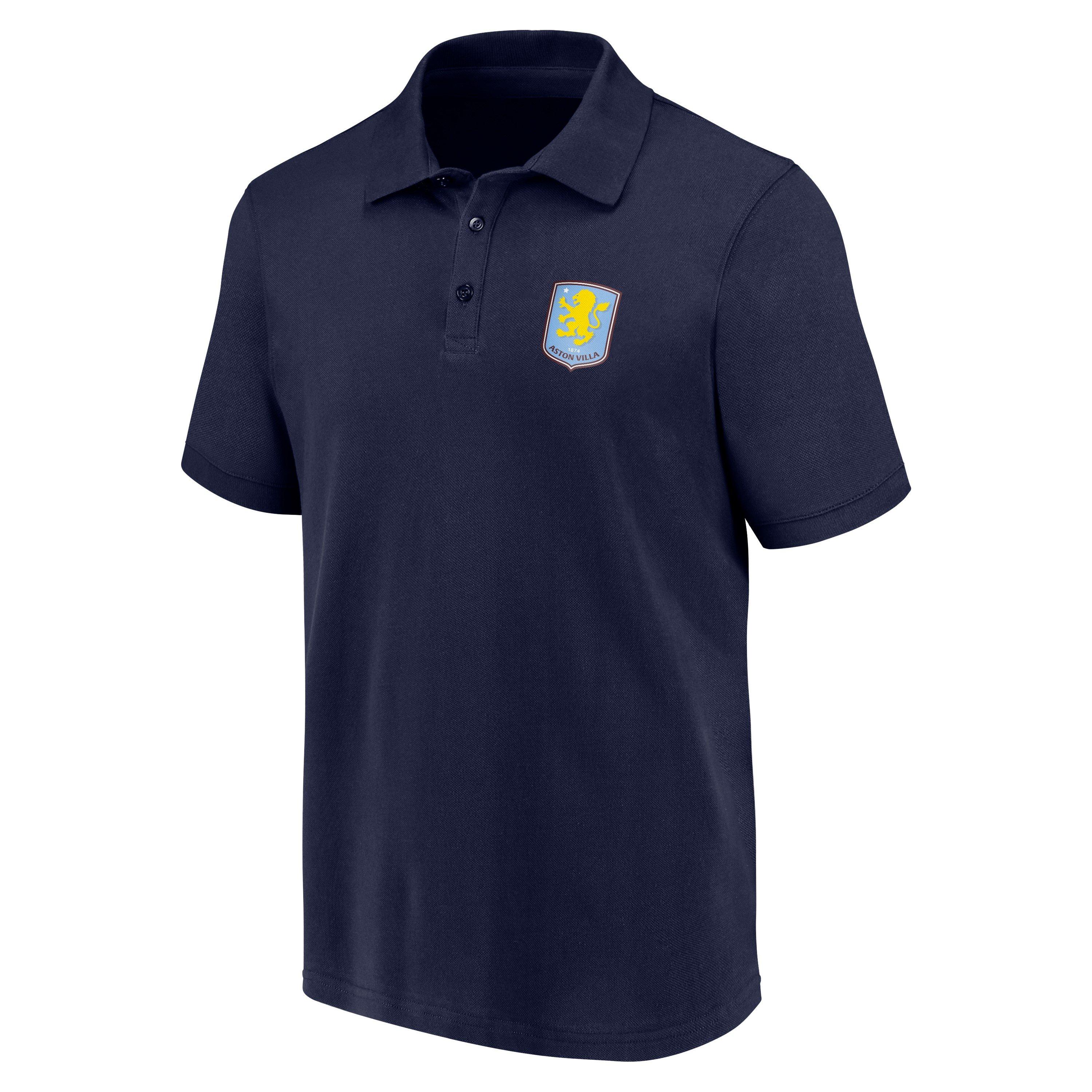 Navy - Team - Aston Crest Polo Mens - 1