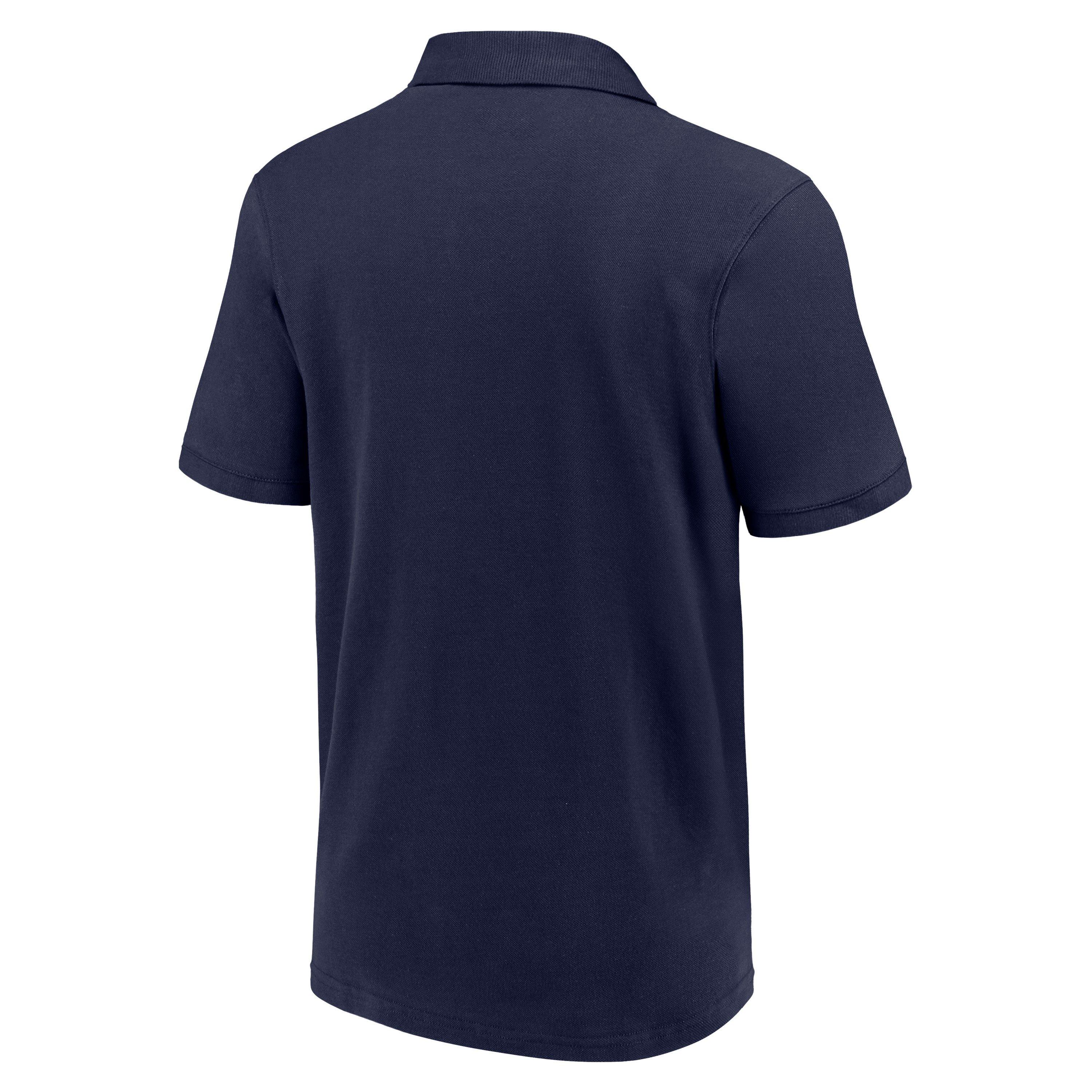 Navy - Team - Crest Polo Mens - 4