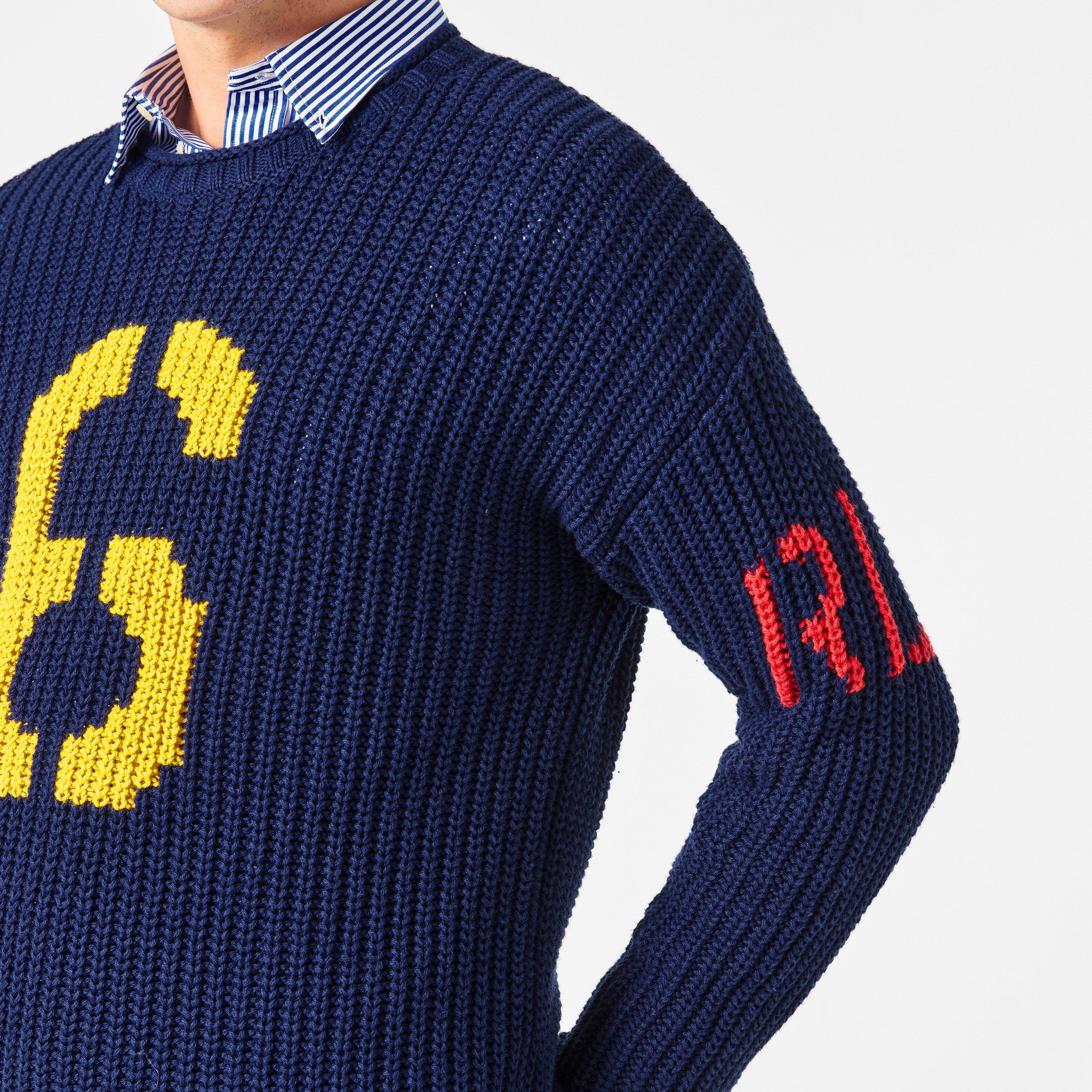 Navy - Polo Ralph Lauren - Men's Crew Neck Jumper - 5