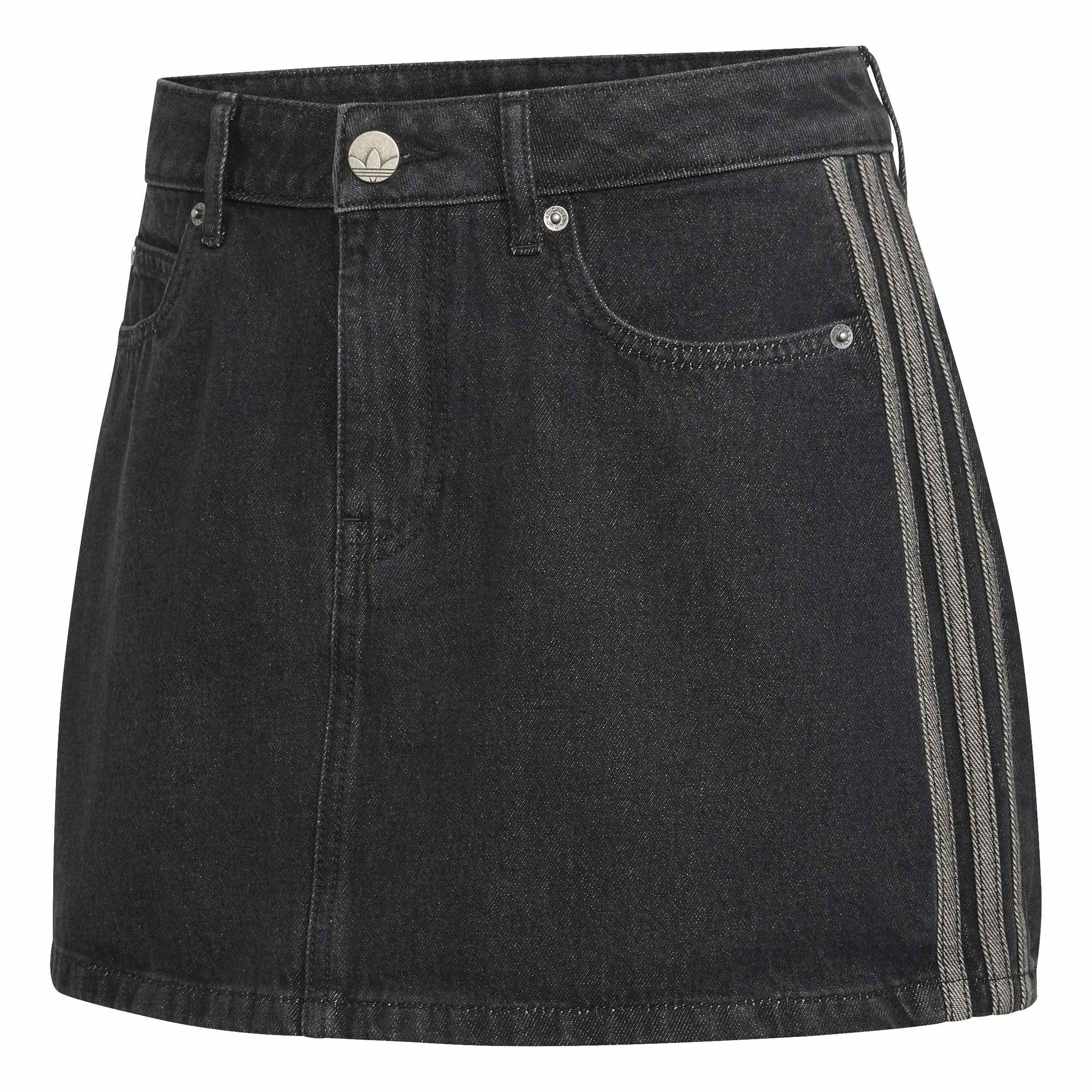 True Black - adidas Originals - Adi OG 3S Denim Skir Ld64 - 1