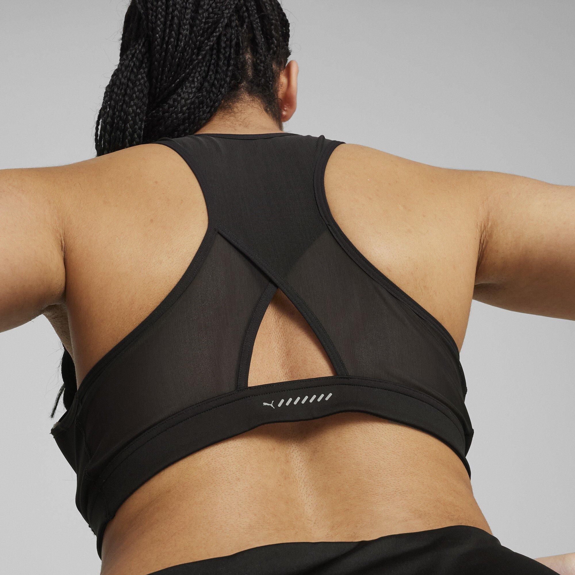 Puma Black - Puma - Women's Medium Impact Non Wired Sports Bra - 4