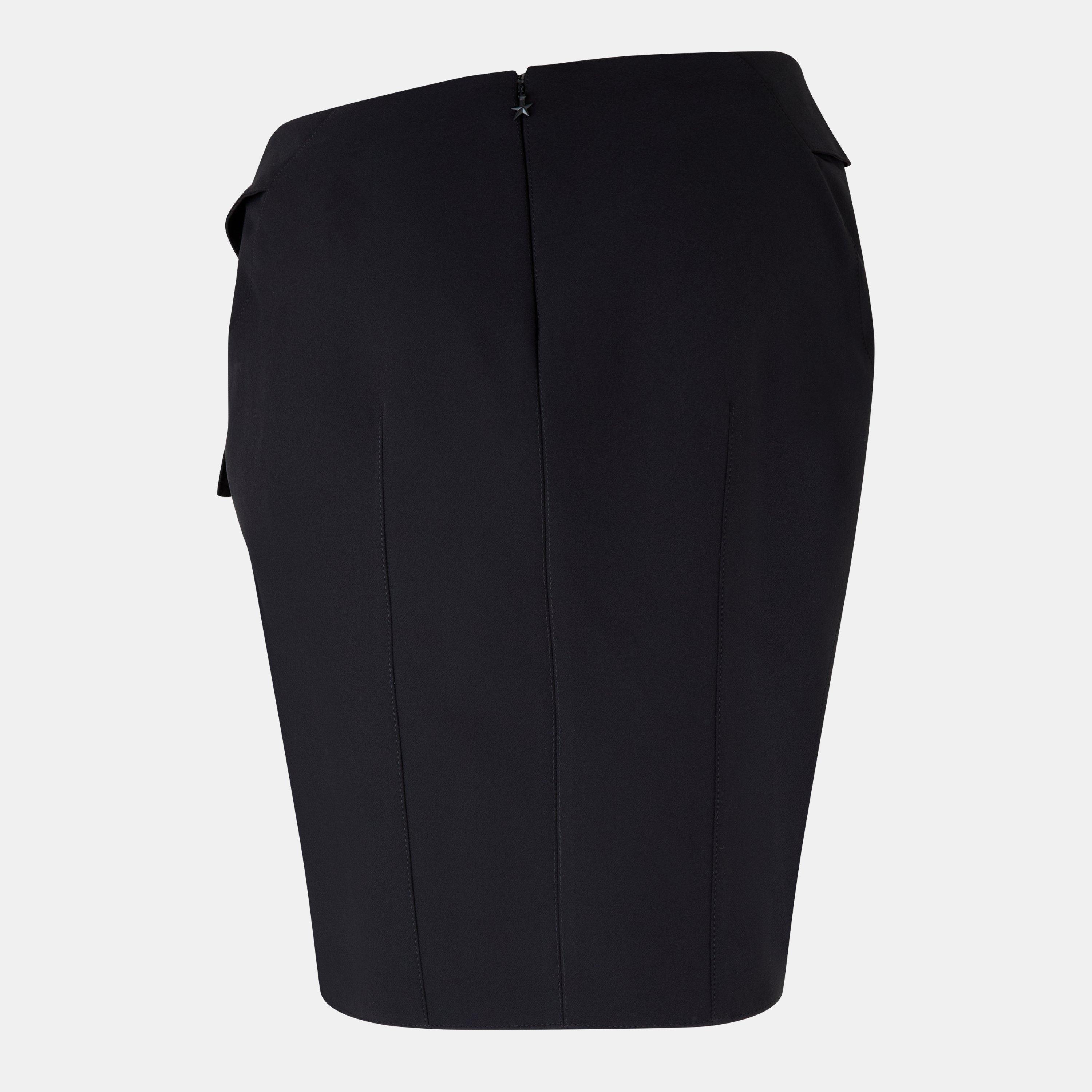 Black - Mugler - Women's Slit Midi Skirt - 2