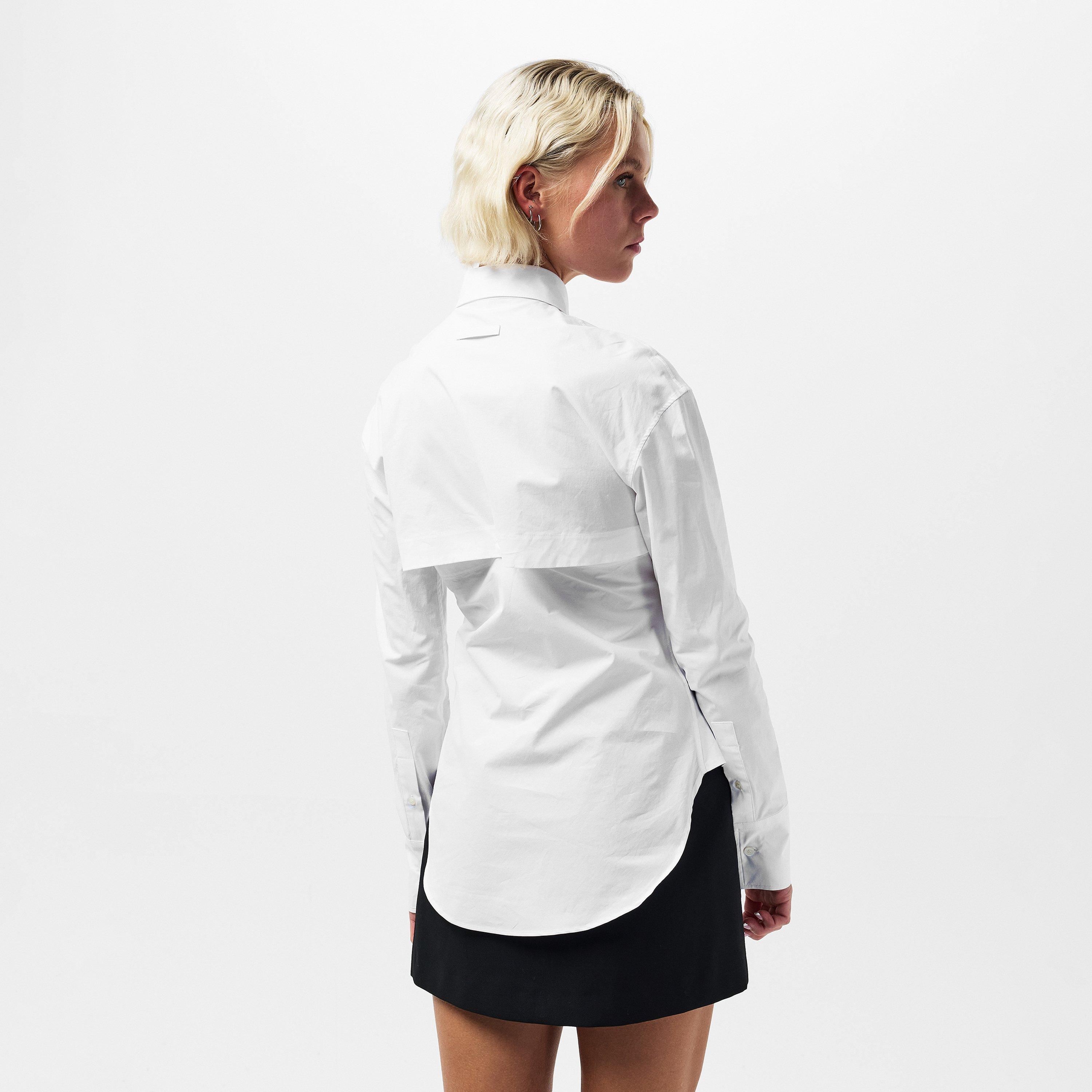 White - Jean Paul Gaultier - Women's JPG Porte Long-Sleeve Dress Shirt - 4