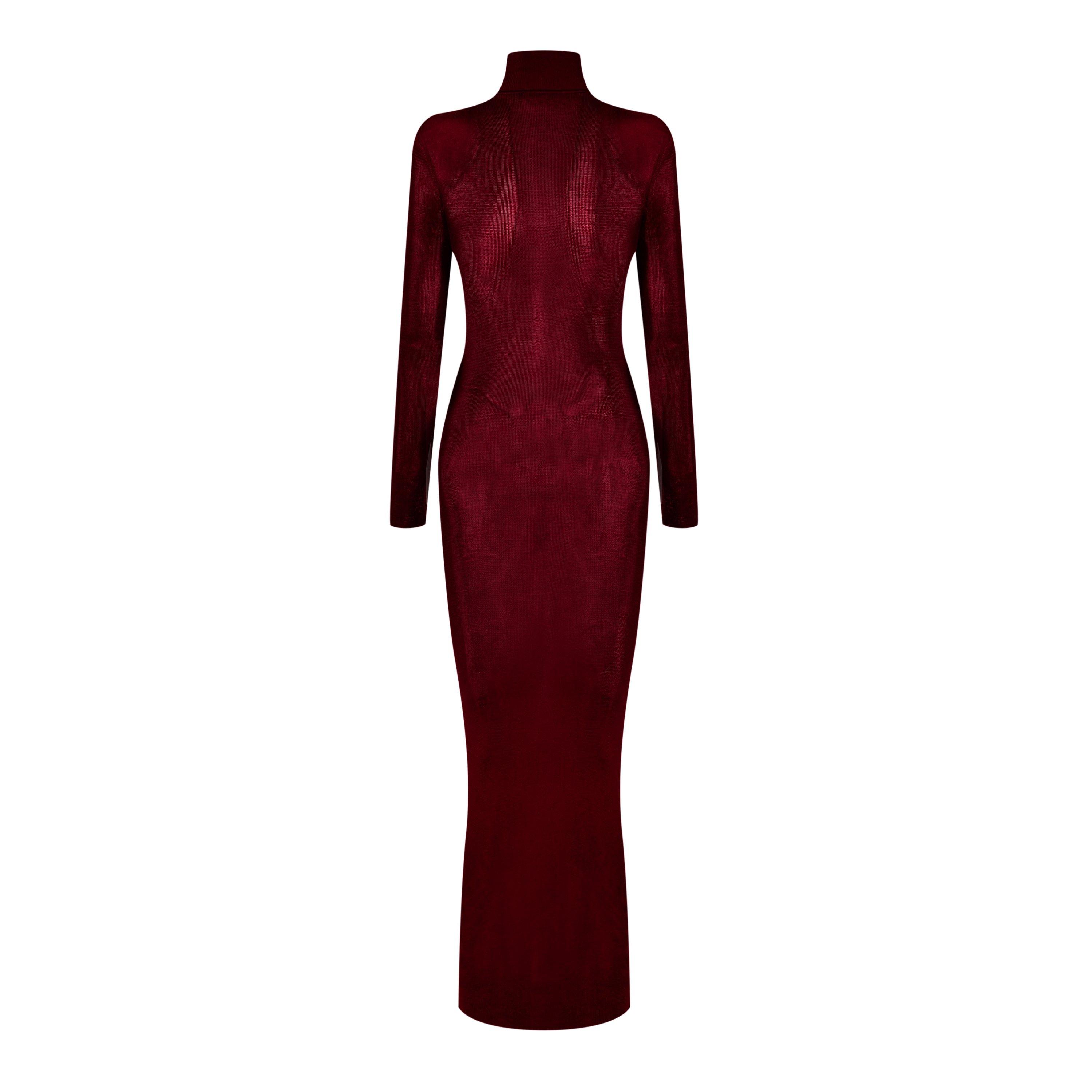 Burgundy - Self Portrait - Knit Maxi Dress - 6