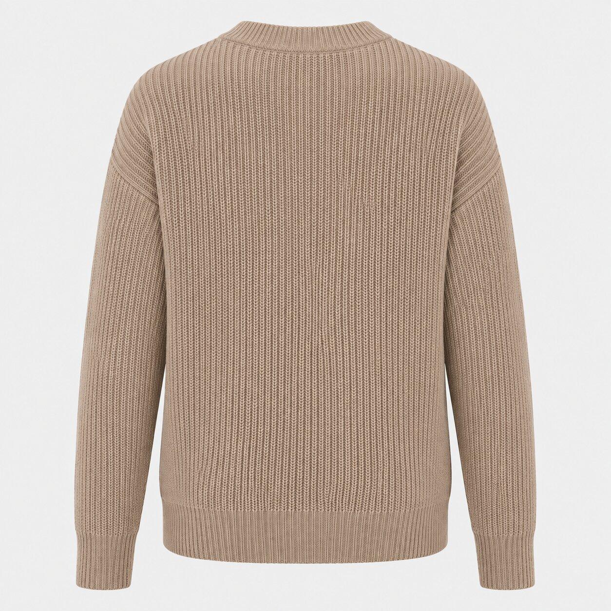 Desert Taupe - I Saw It First - Crew Neck Knitted Jumper - 2