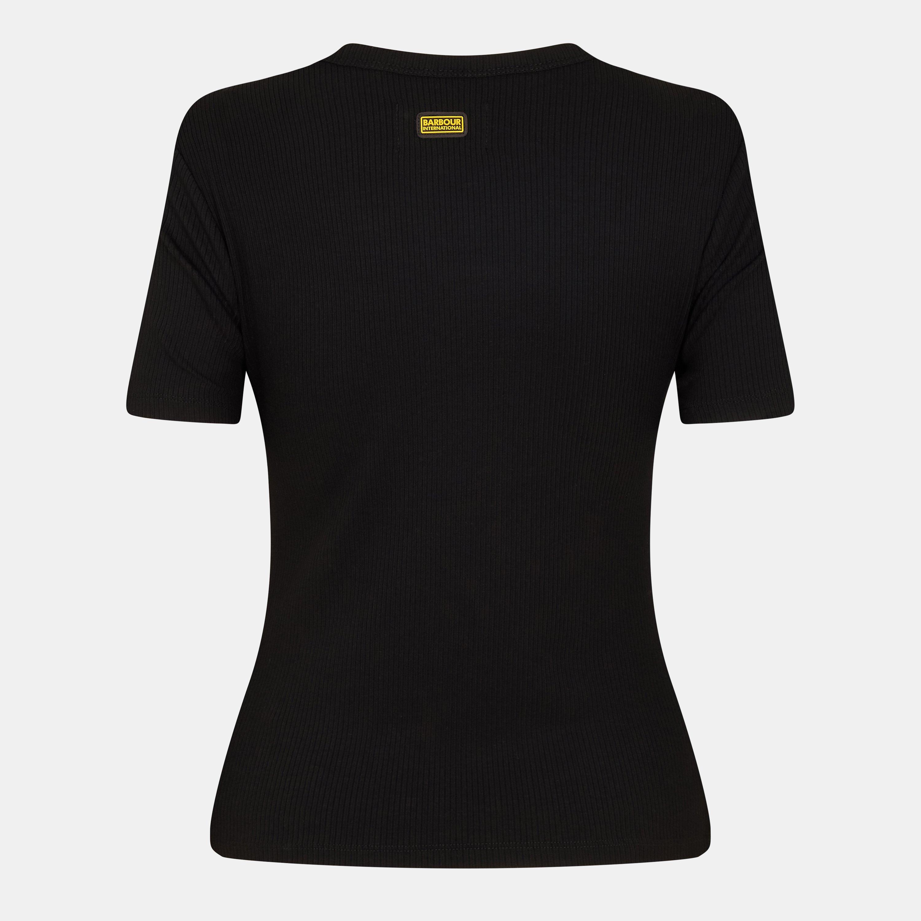 Black - Barbour International - Women's Jenny Cut Out Top - 2