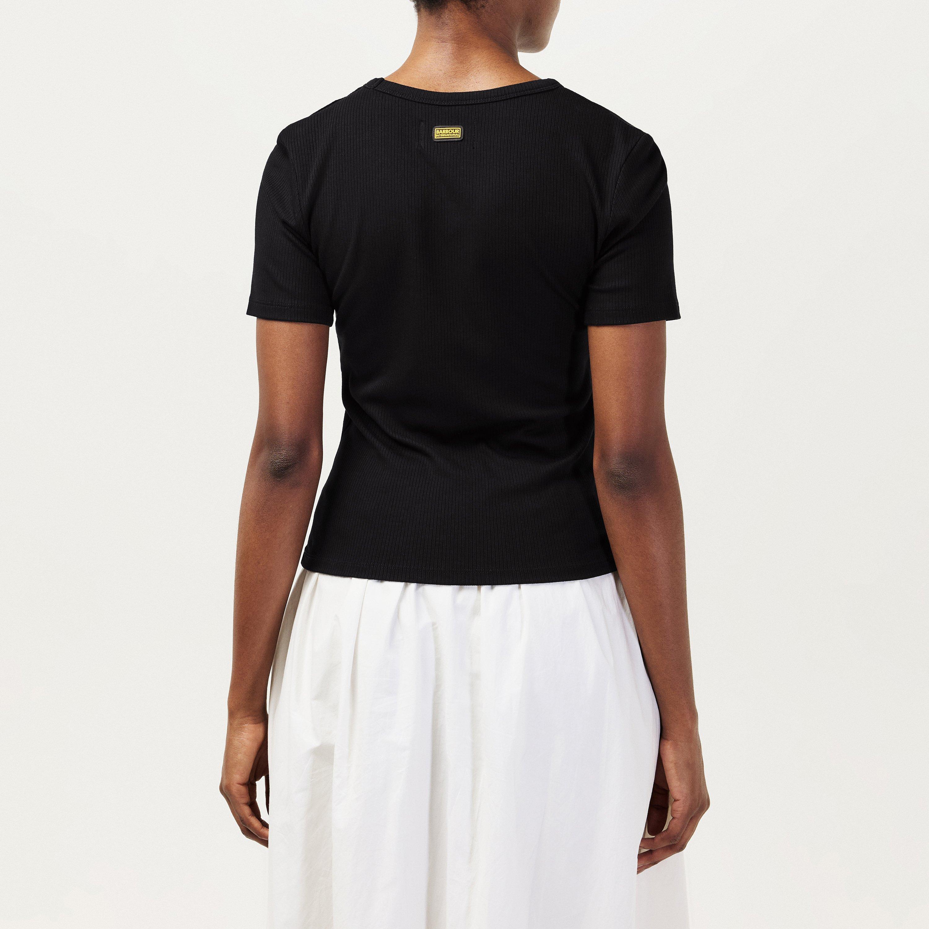 Black - Barbour International - Women's Jenny Cut Out Top - 4