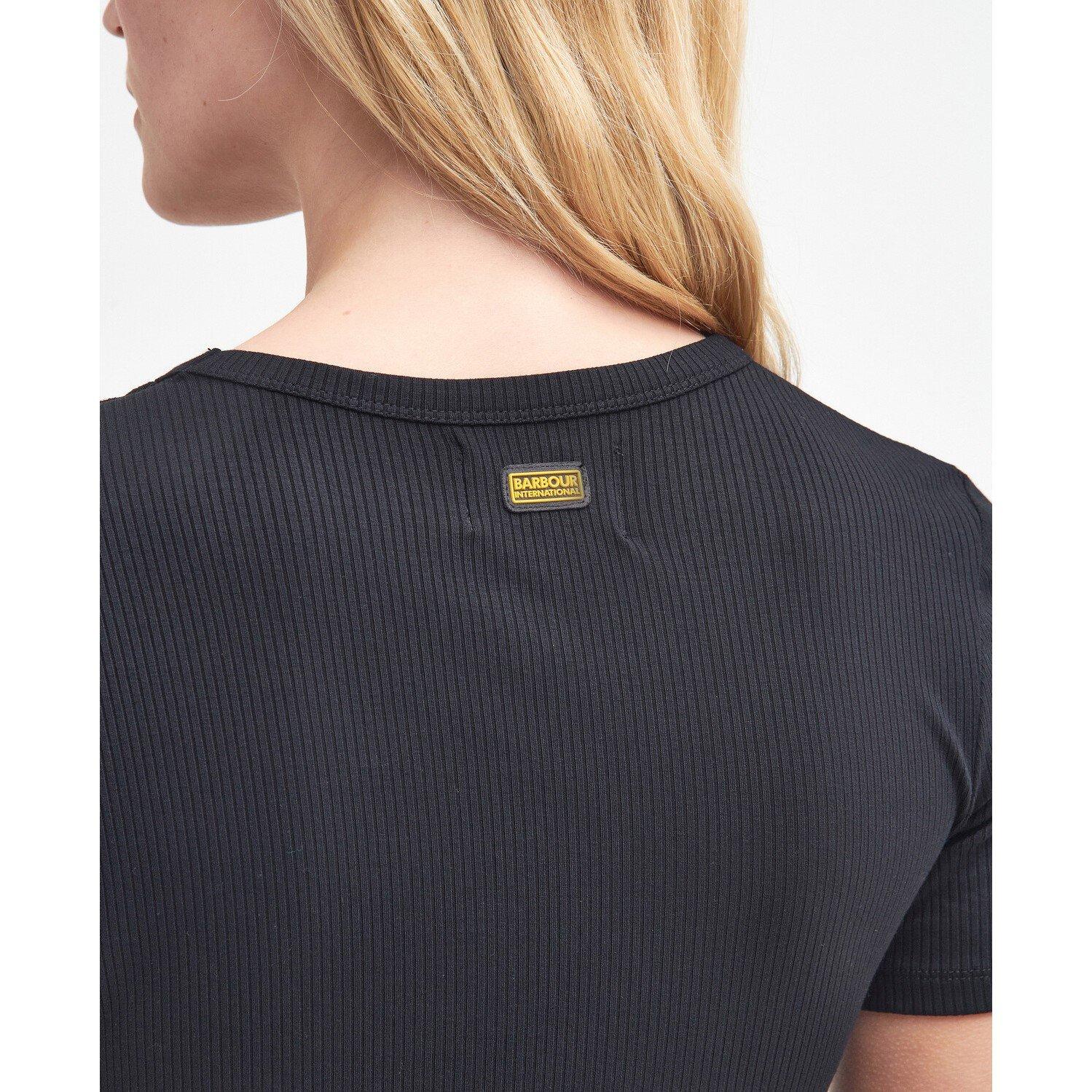 Black - Barbour International - Women's Jenny Cut Out Top - 6