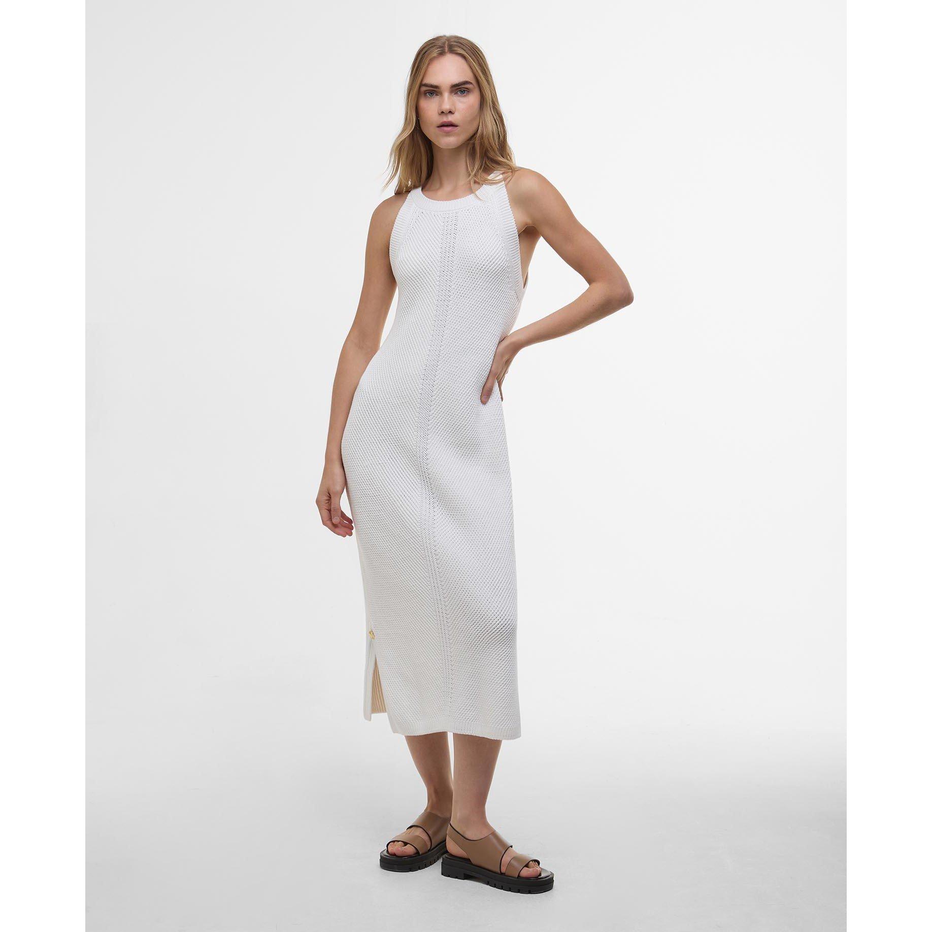 Barbour International Women's Dakota Knitted Midi Dress - Neutral - 12 (M)