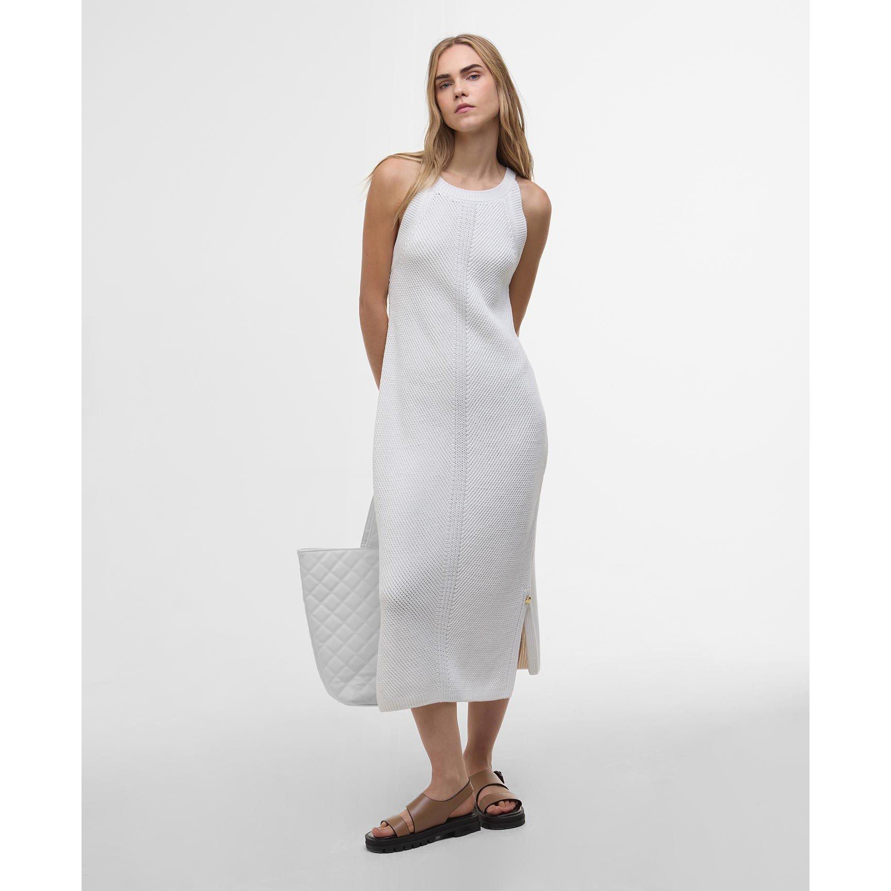 Neutral - Barbour International - Dakota Knitted Midi Dress - 3