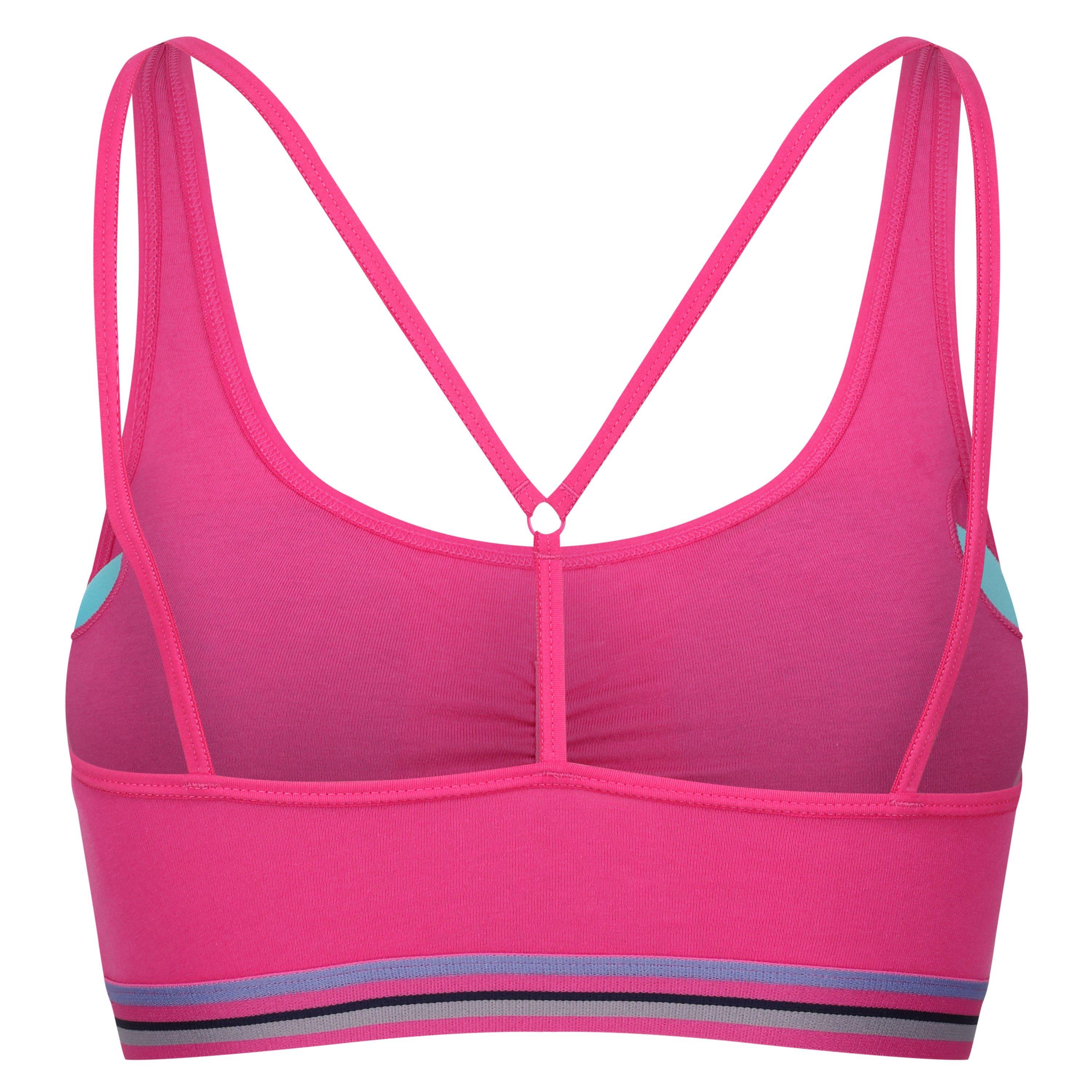 Laser Pink - Reebok - Womens Crop Top Bra Jackie - 2
