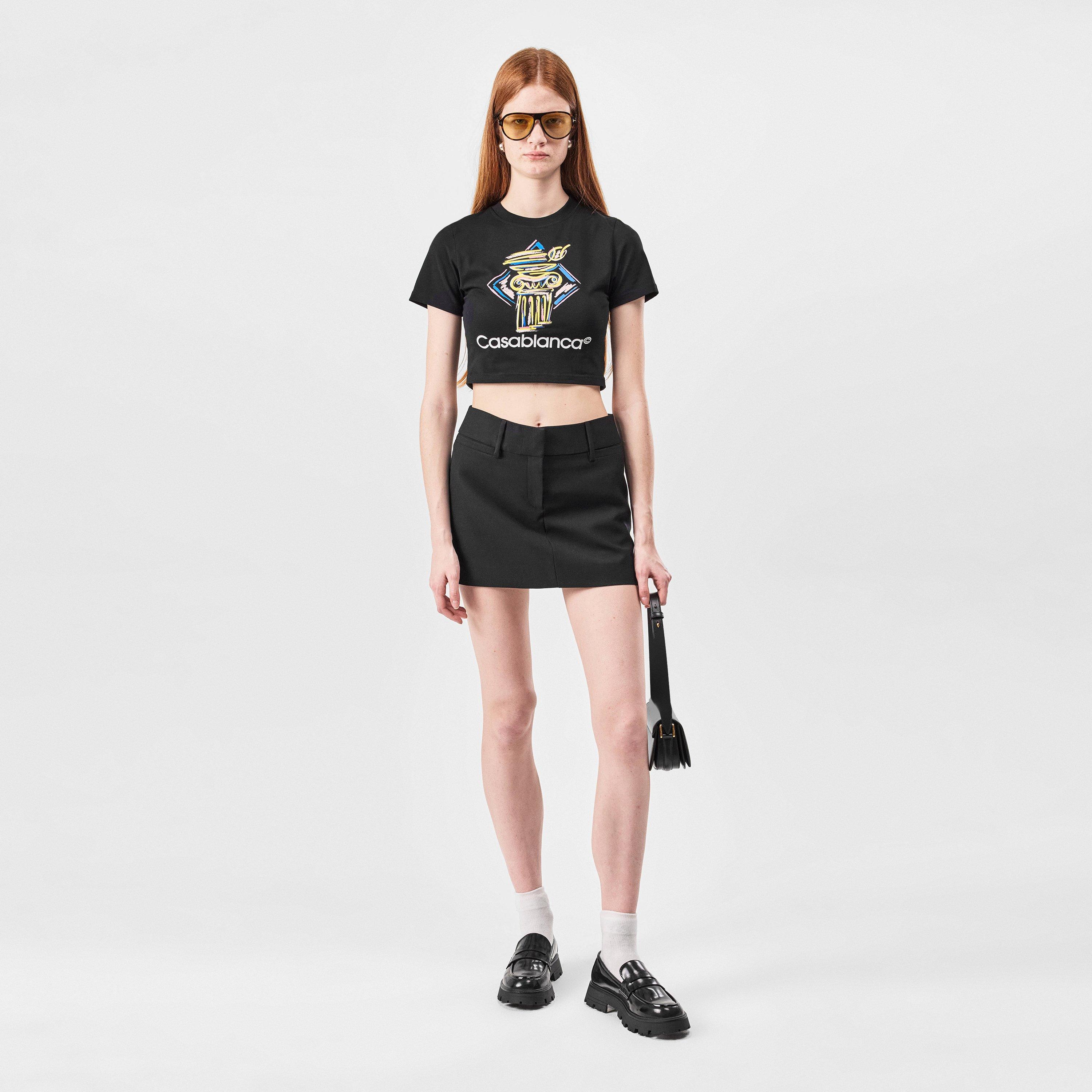 Black - Casablanca - Diamond Column Baby T-Shirt - 4