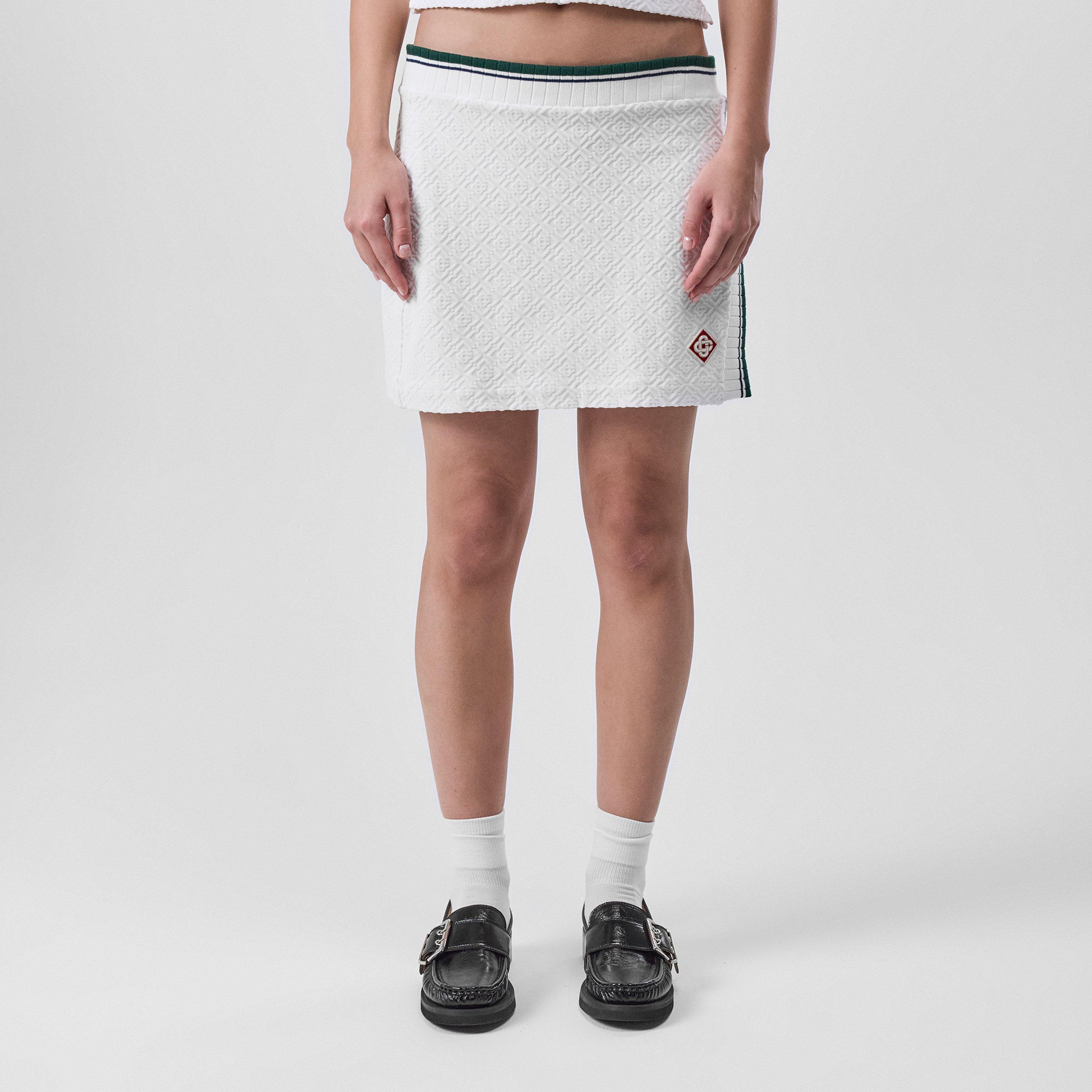 White - Casablanca - Slit Tennis Skirt - 1