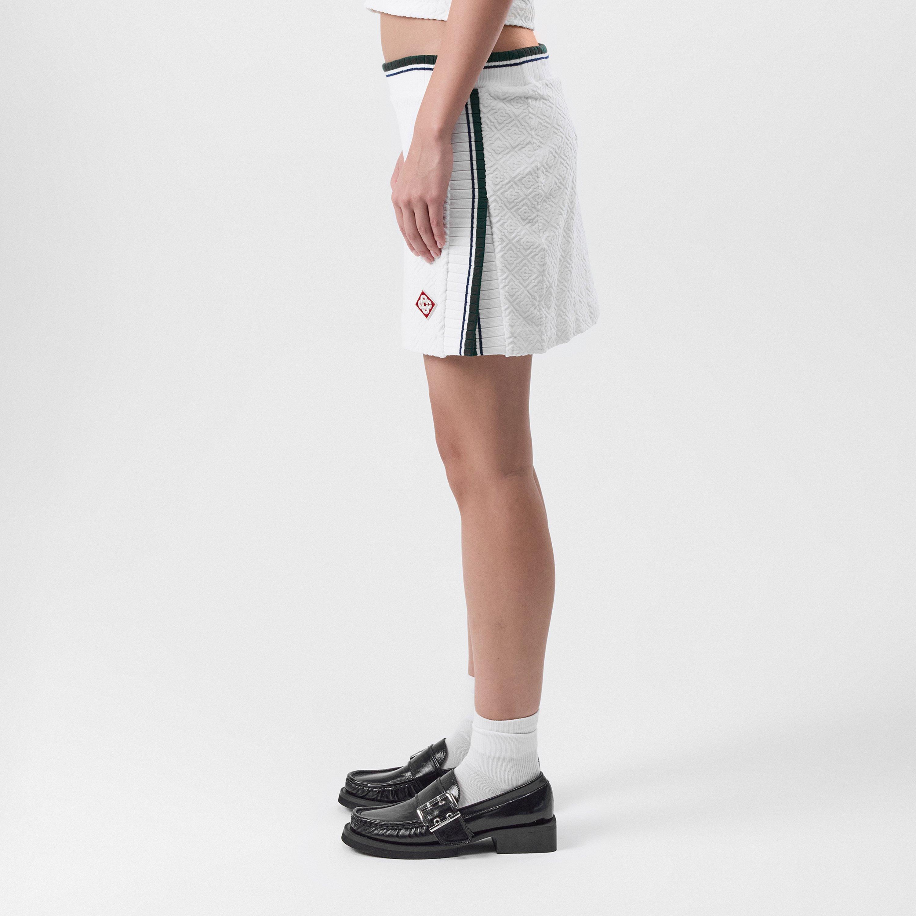 White - Casablanca - Slit Tennis Skirt - 2