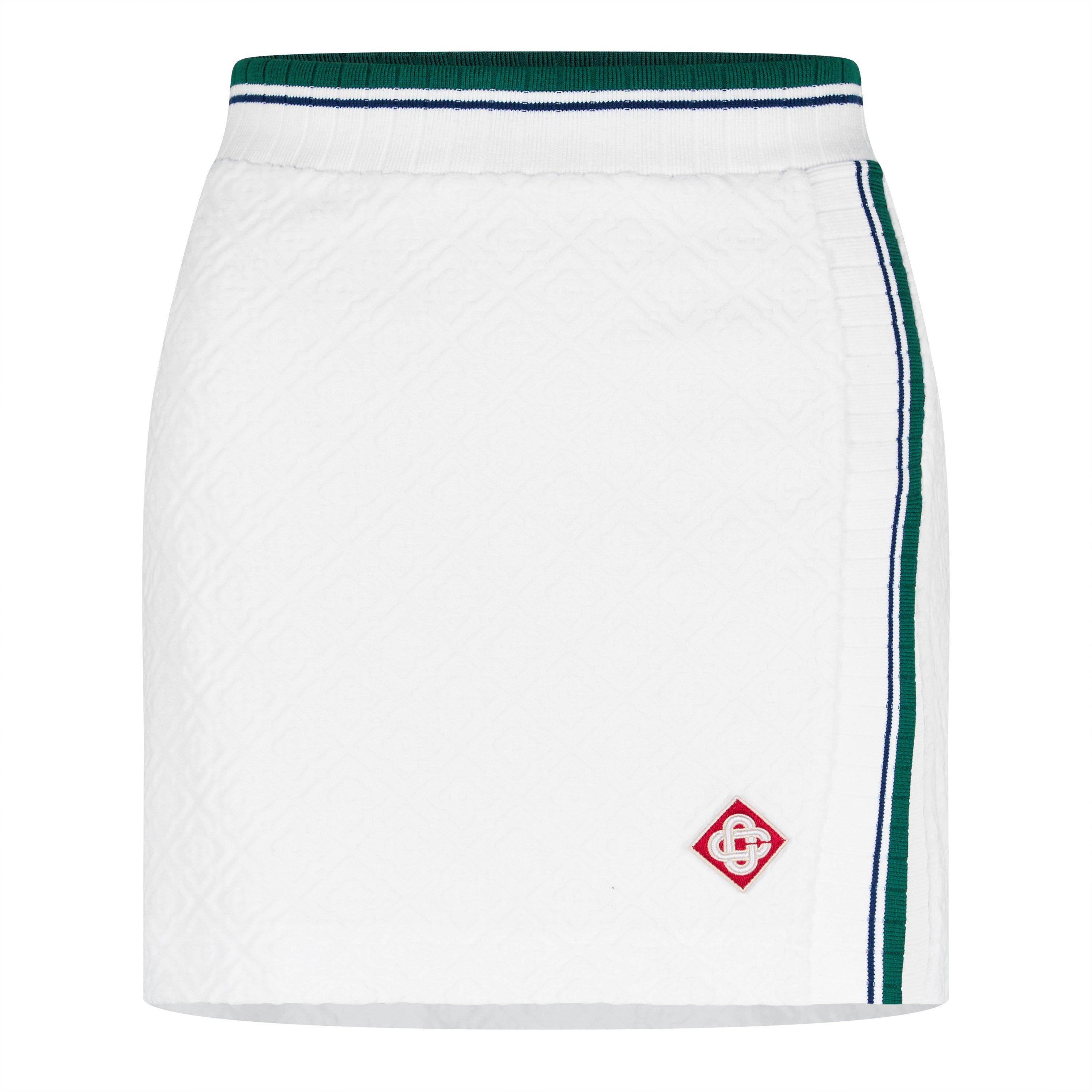 White - Casablanca - Slit Tennis Skirt - 5