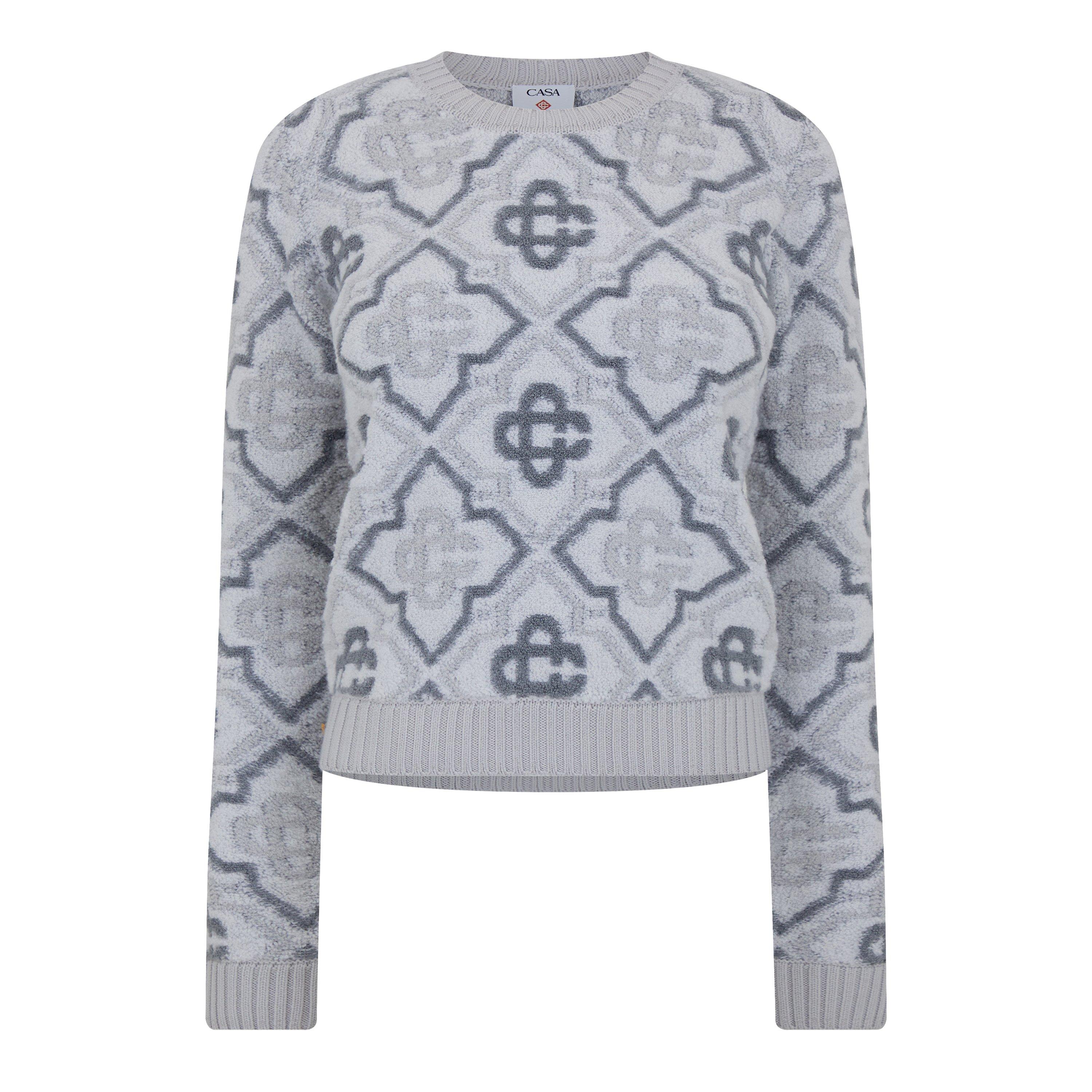 Grey - Casablanca - Monogram Jumper - 1