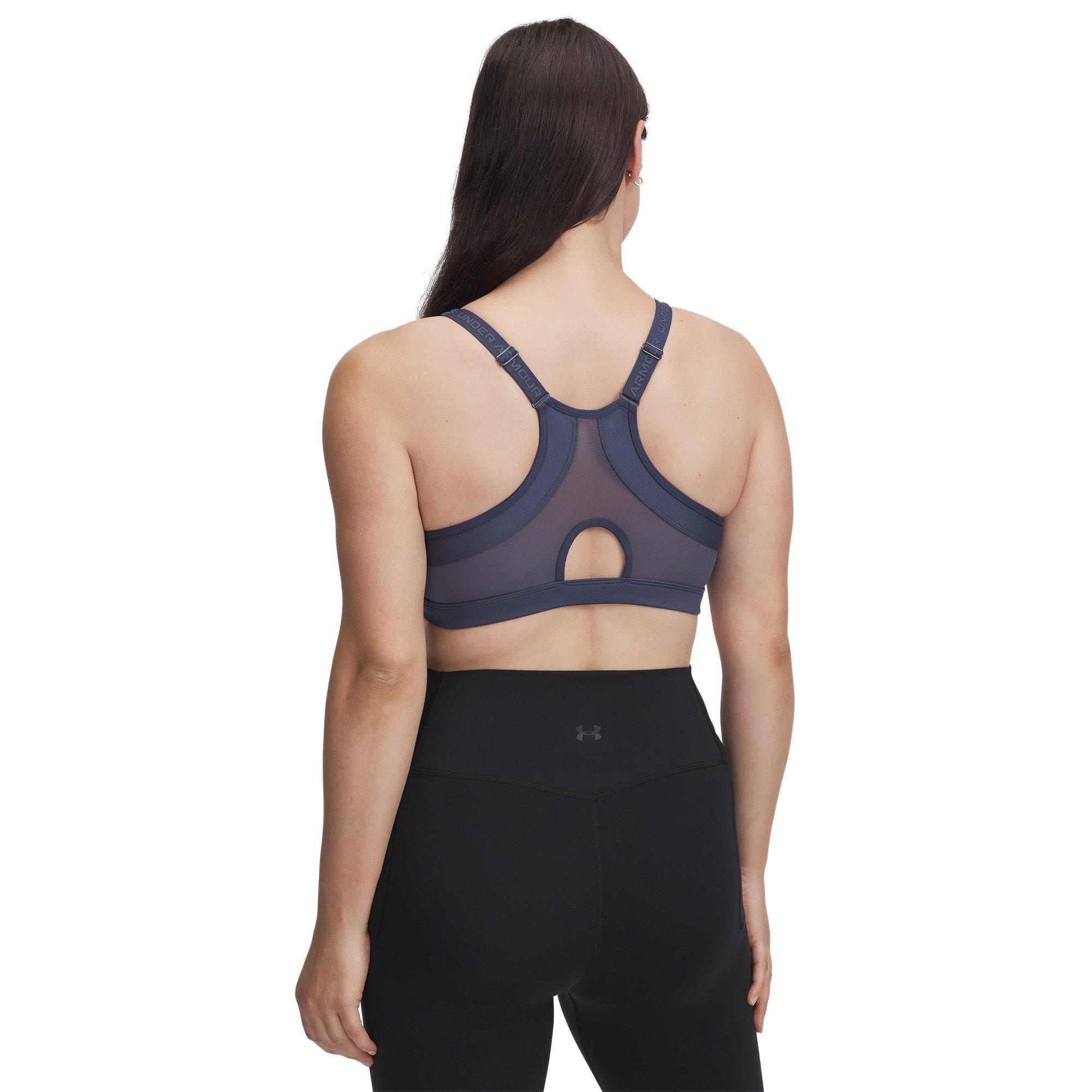 Gray - Under Armour - Low Impact Sports Bra - 3