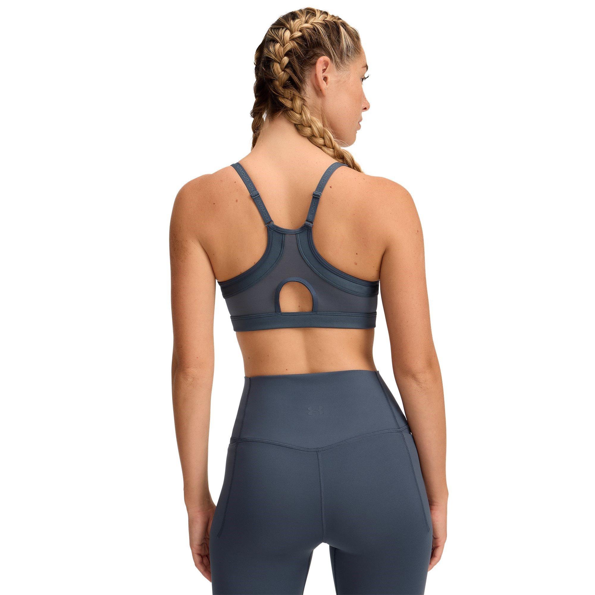 Gray - Under Armour - Low Impact Sports Bra - 5