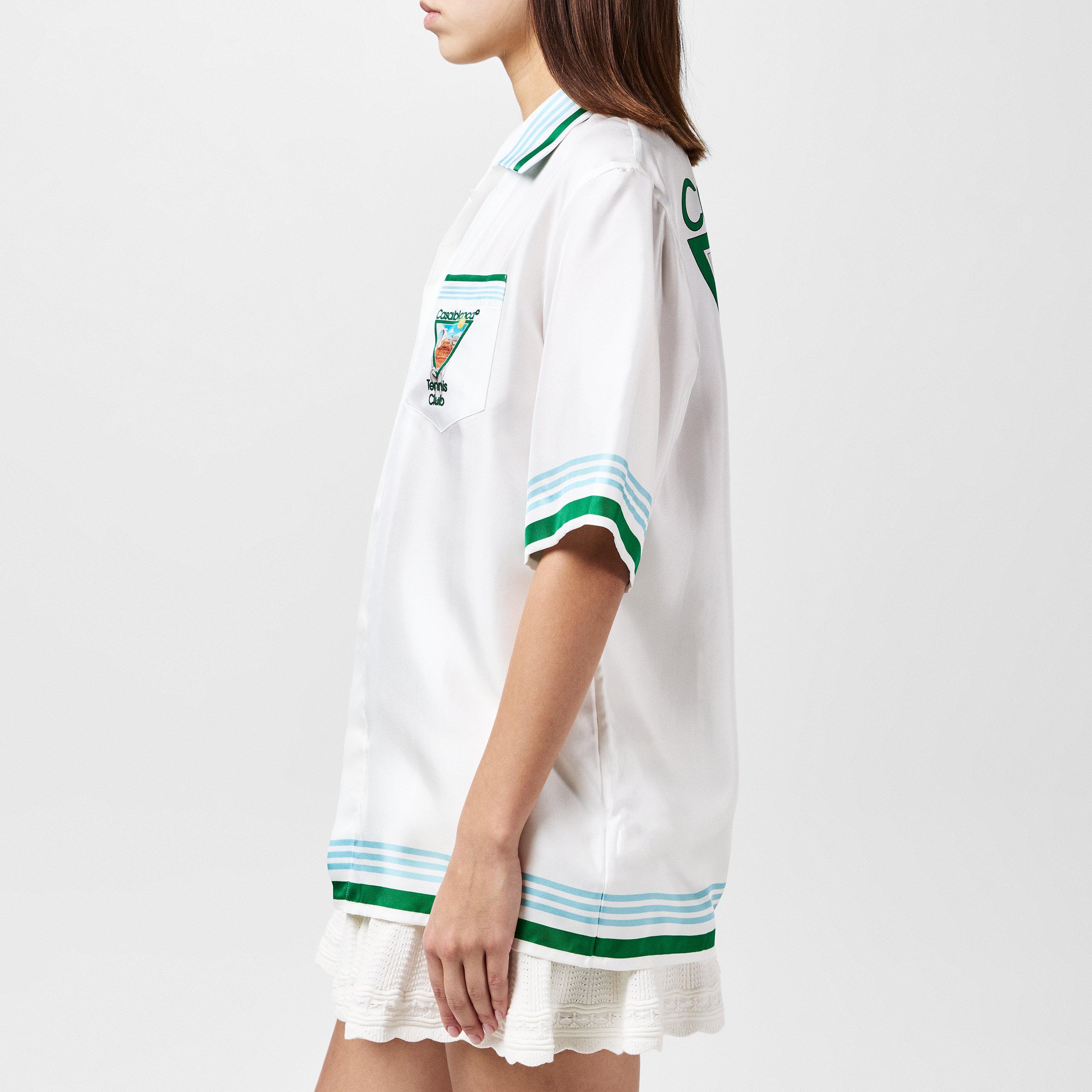 White - Casablanca - Tennis Club Cuban Shirt - 2