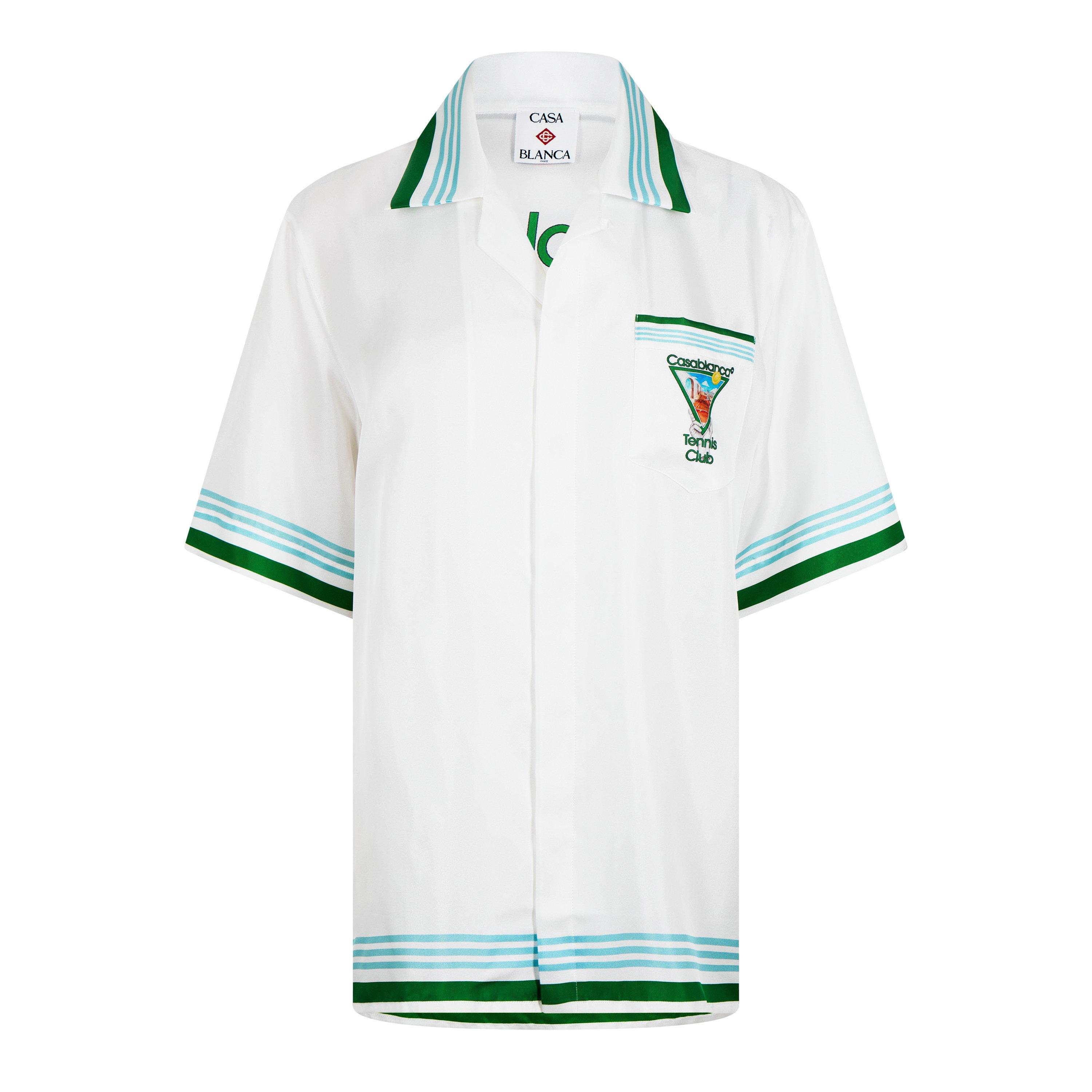 White - Casablanca - Tennis Club Cuban Shirt - 5