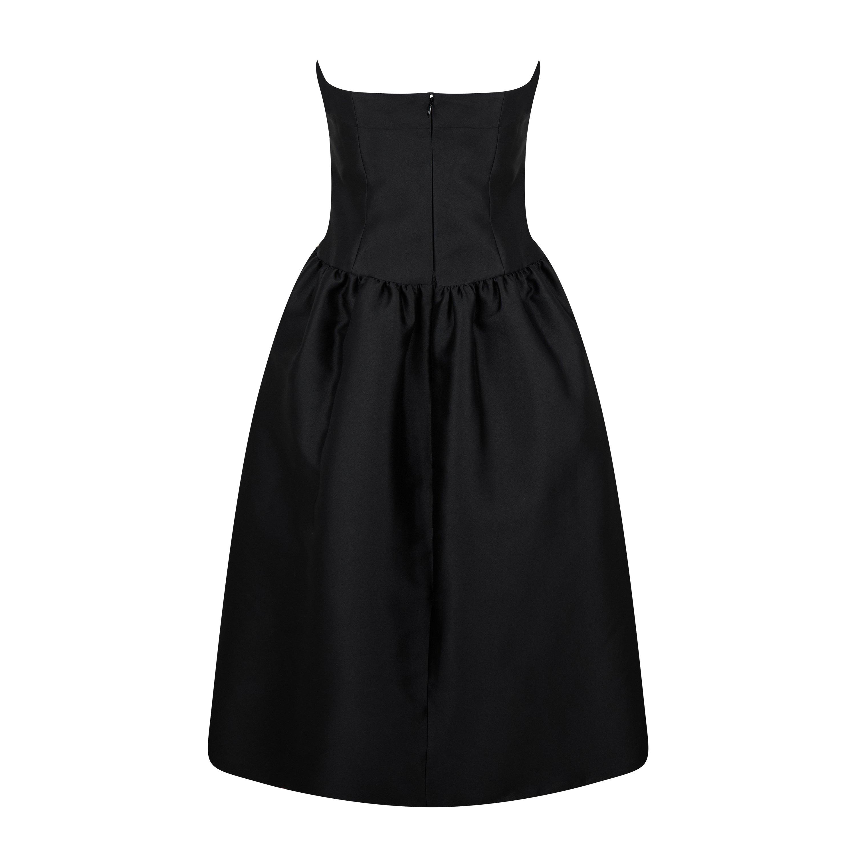 Black - Self Portrait - Bow Midi Dress - 6