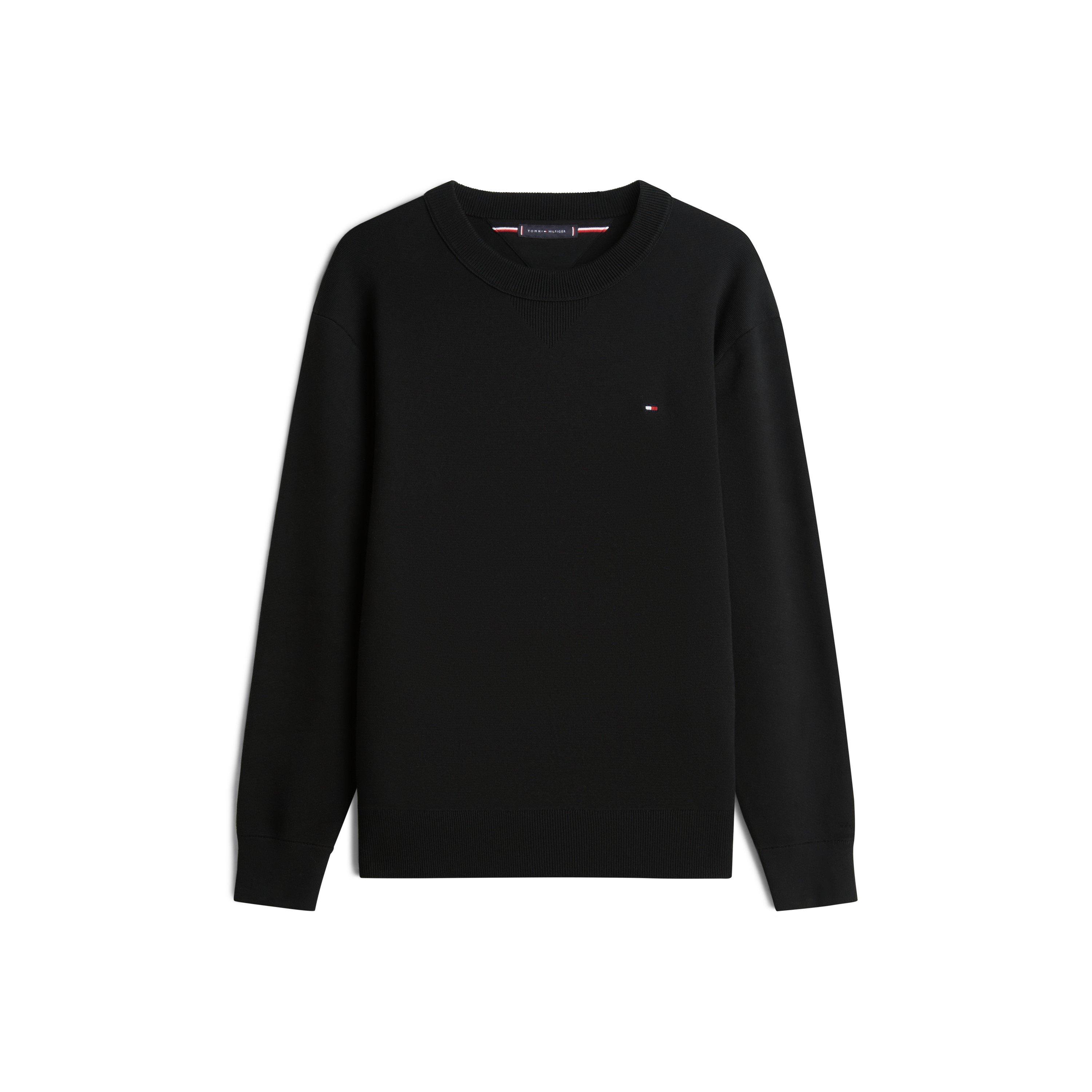 Tommy Hilfiger Men's Milano Crew Neck Jumper - Black - M