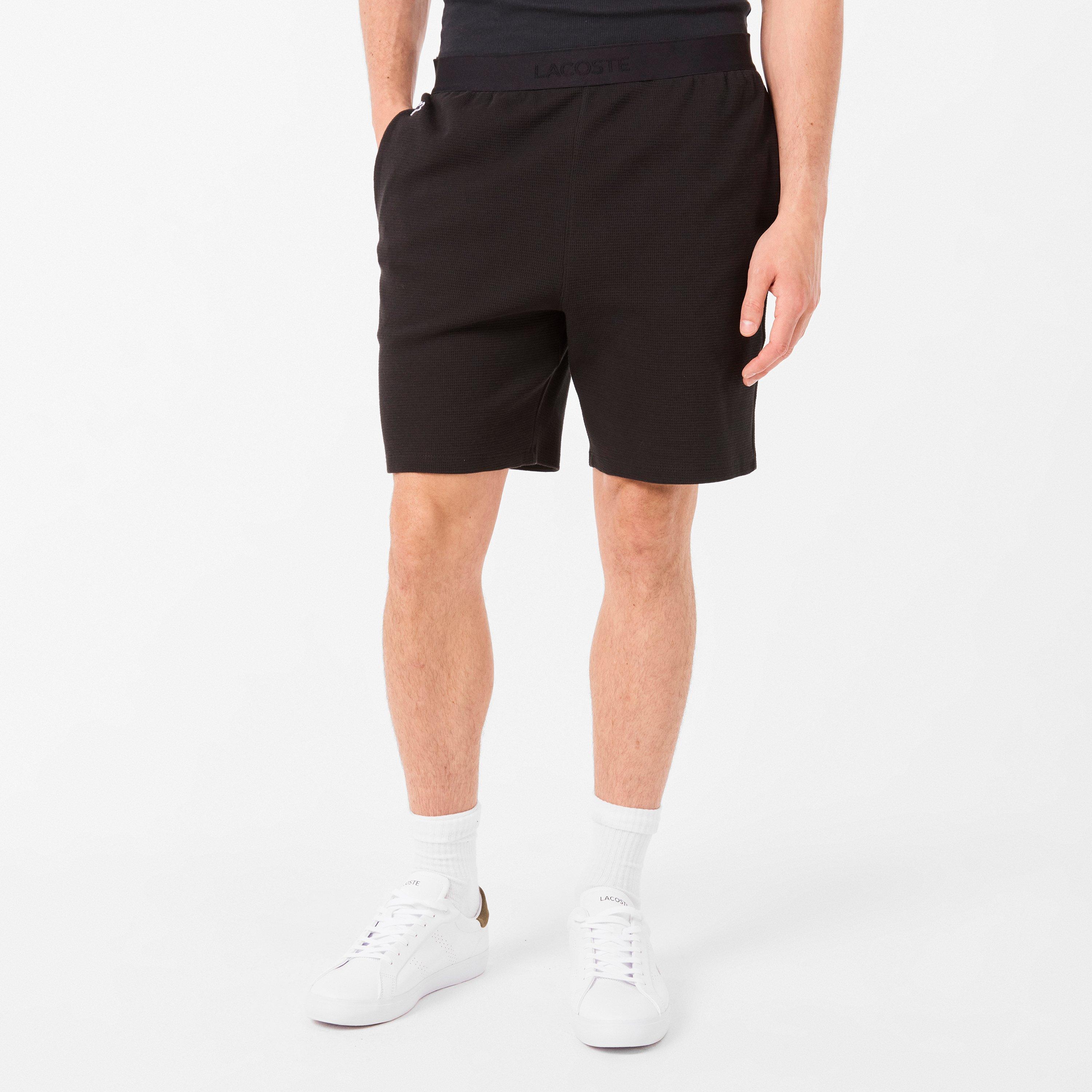 Nero 031 - Lacoste - Men's Waffle Pyjama Shorts - 3