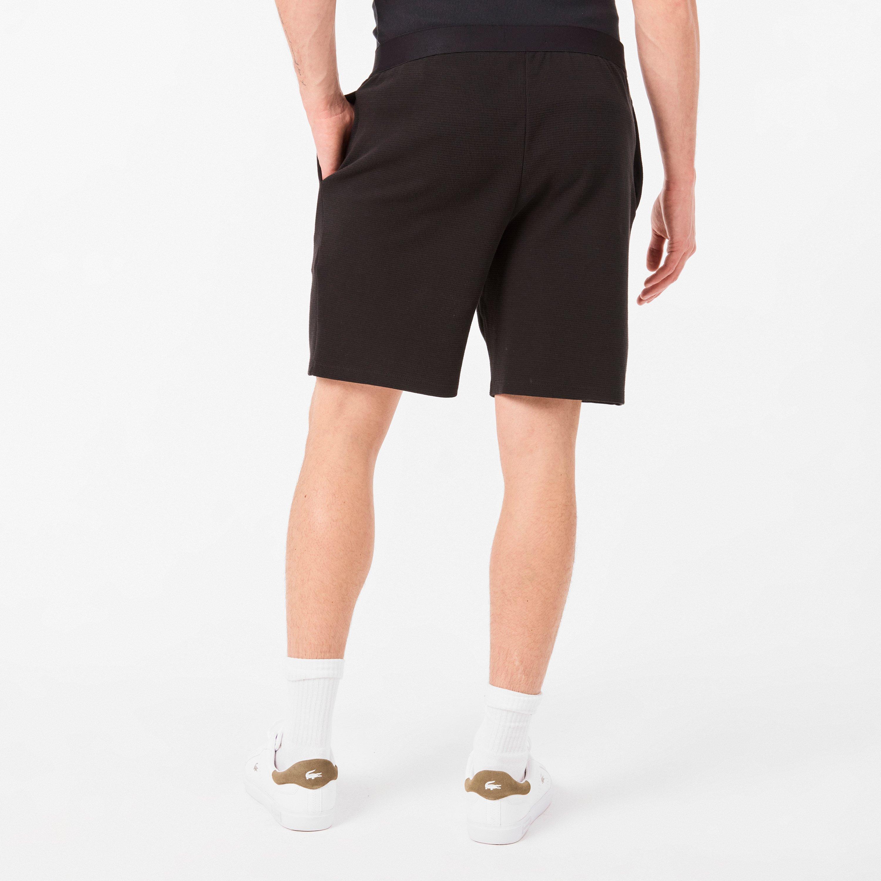 Nero 031 - Lacoste - Men's Waffle Pyjama Shorts - 4