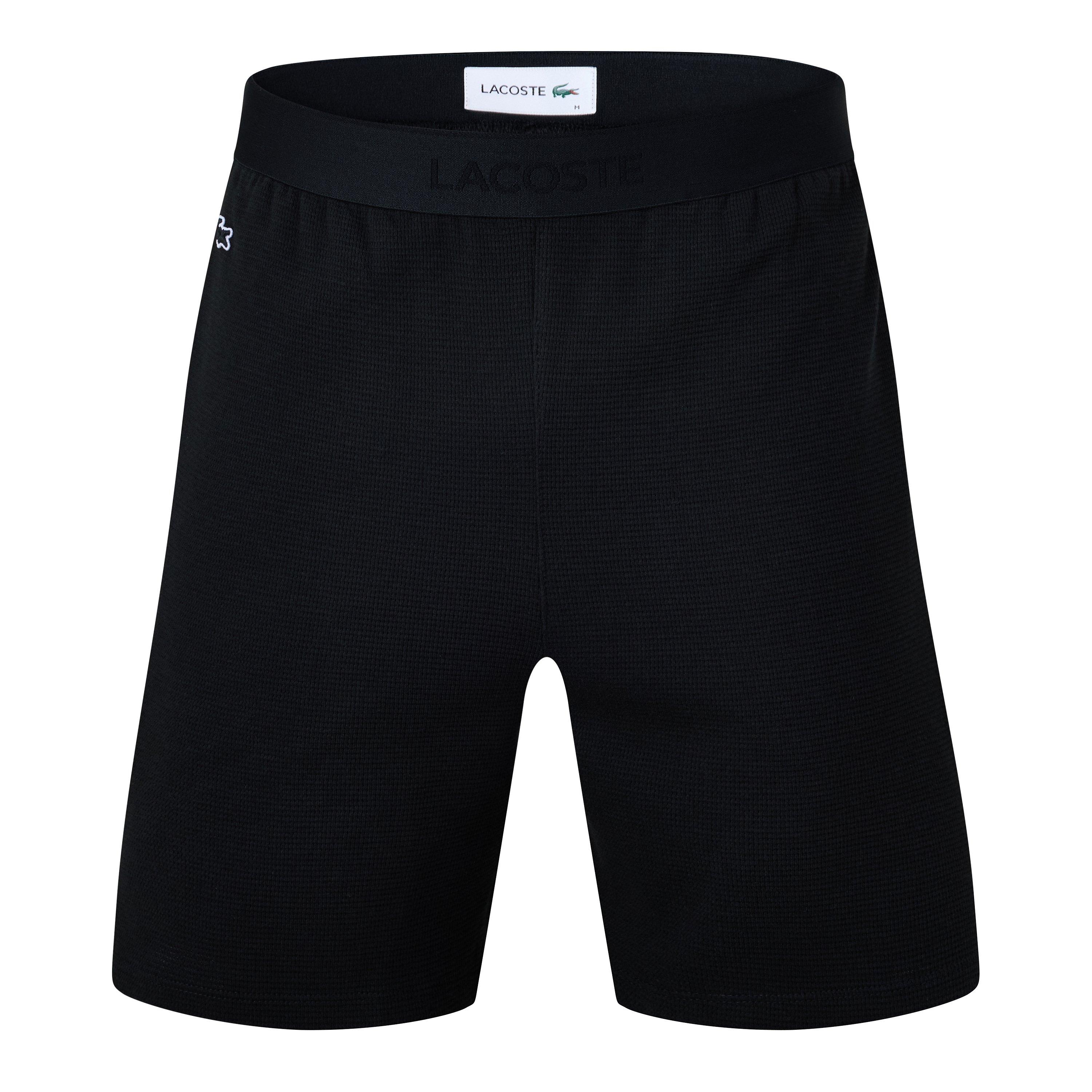 Lacoste Men's Waffle Pyjama Shorts - Black 031 - XL