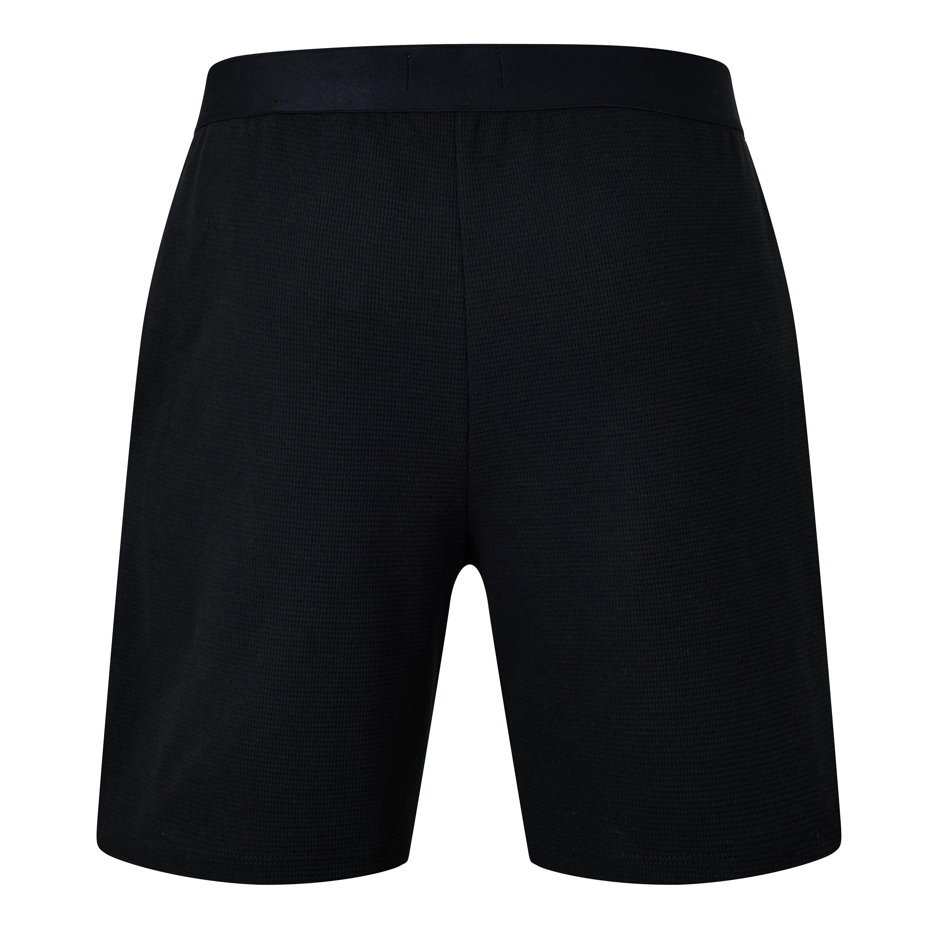 Black 031 - Lacoste - Men's Waffle Pyjama Shorts - 2