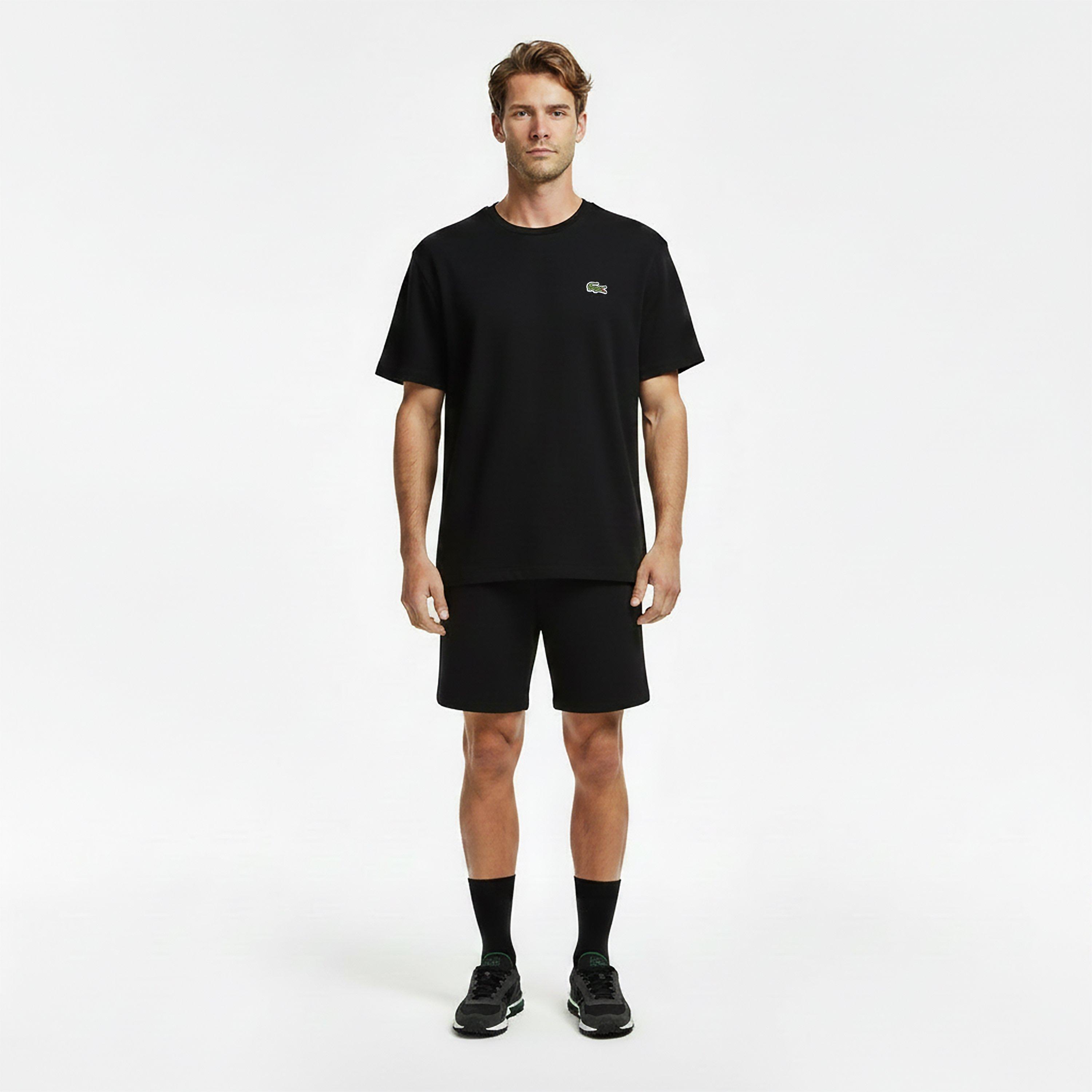 Black 031 - Lacoste - Men's Waffle Pyjama Shorts - 6