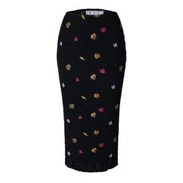 Off White Women's Floral Midi Skirt