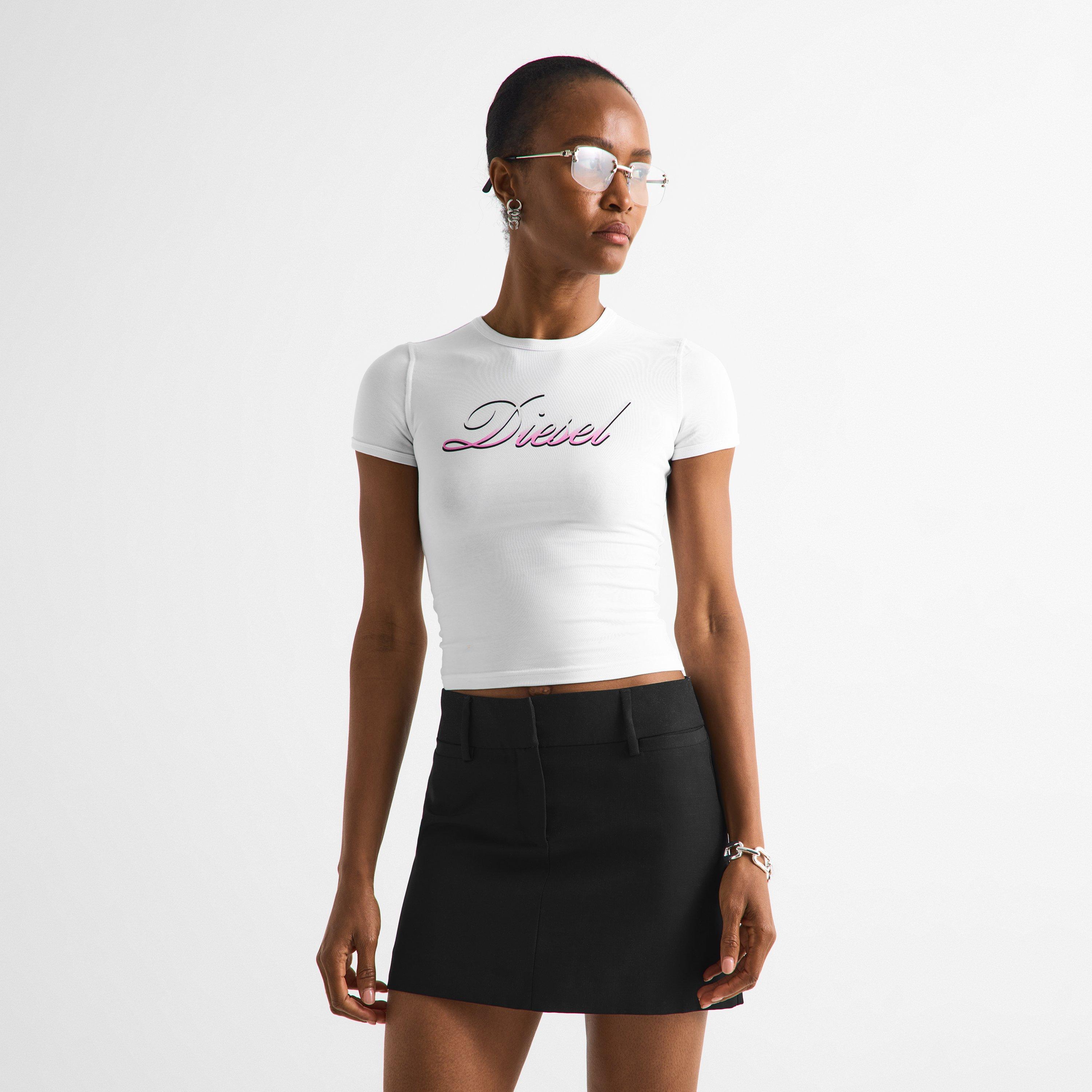 WHITE - Diesel - Women's Baby Tee - 3