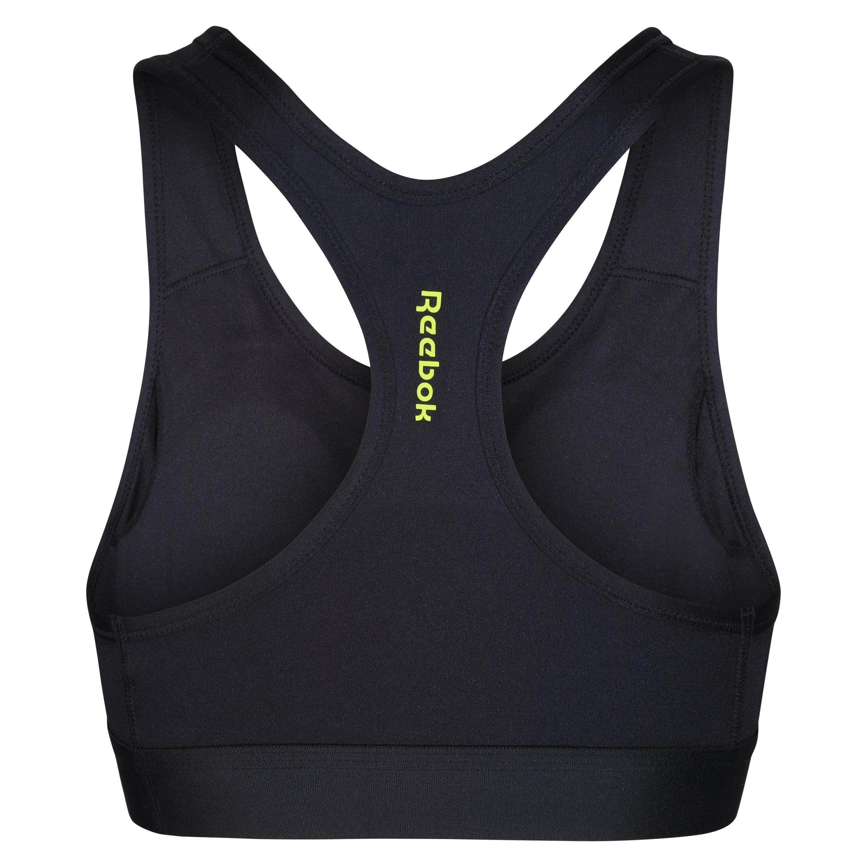 Black/Yellow - Reebok - Womens Crop Top Sophia - 2