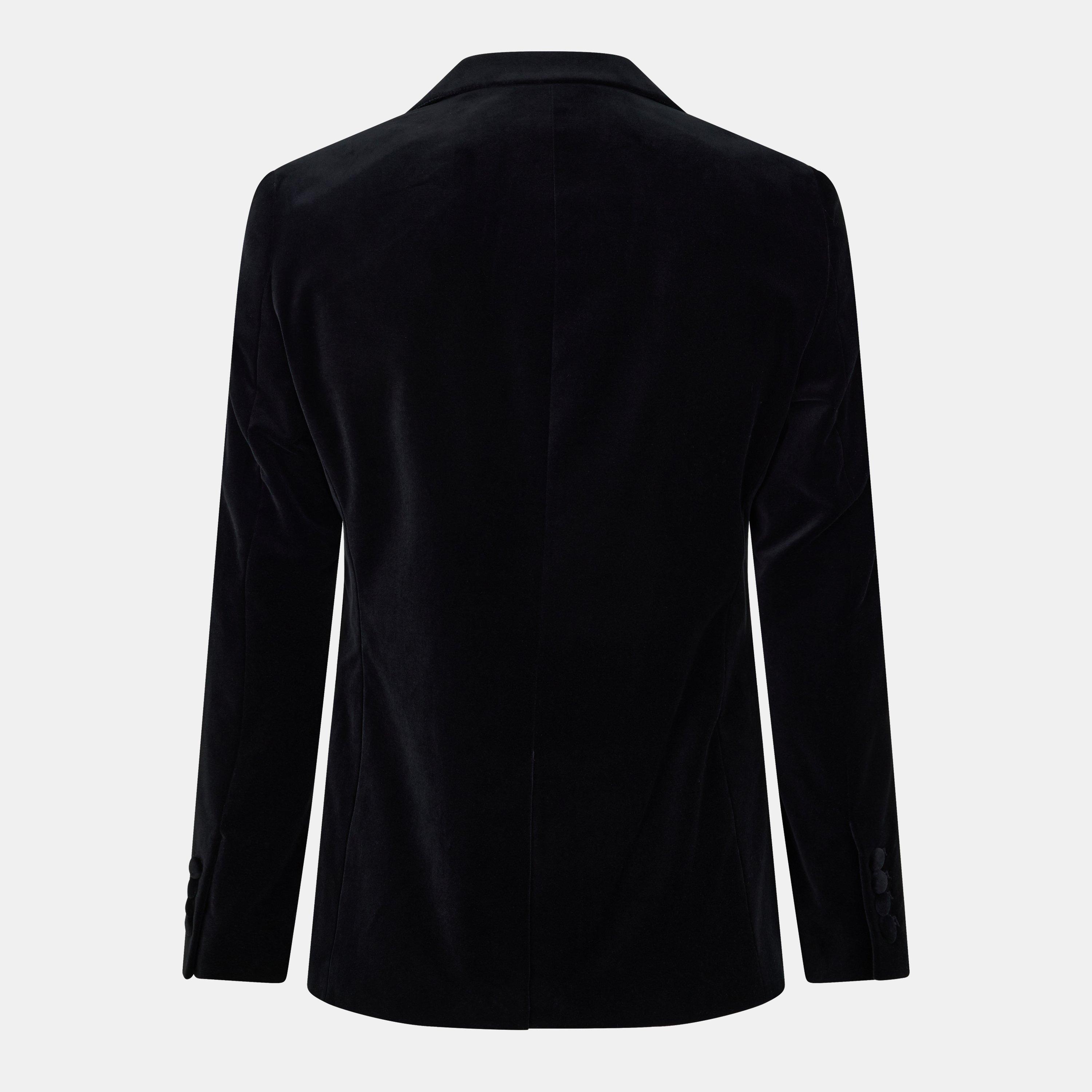 Nero - Ted Baker - Men's Velvet Tailored Formal Jacket - 2