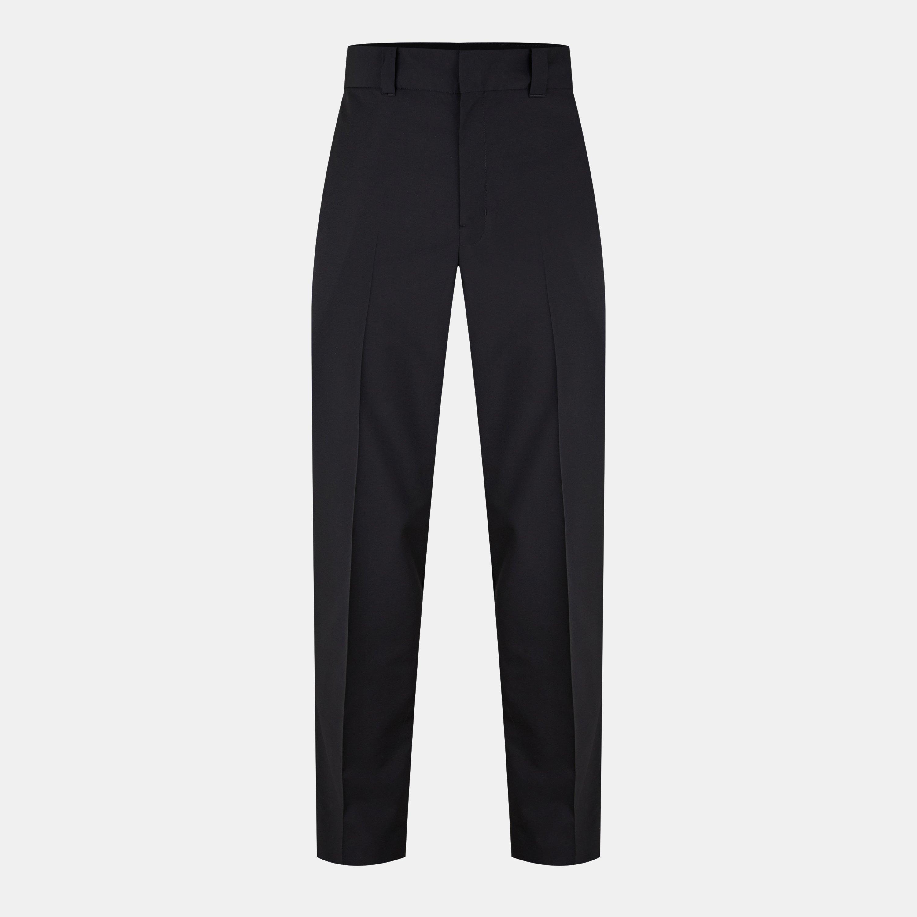 Black - Prada - Wool Trousers - 1