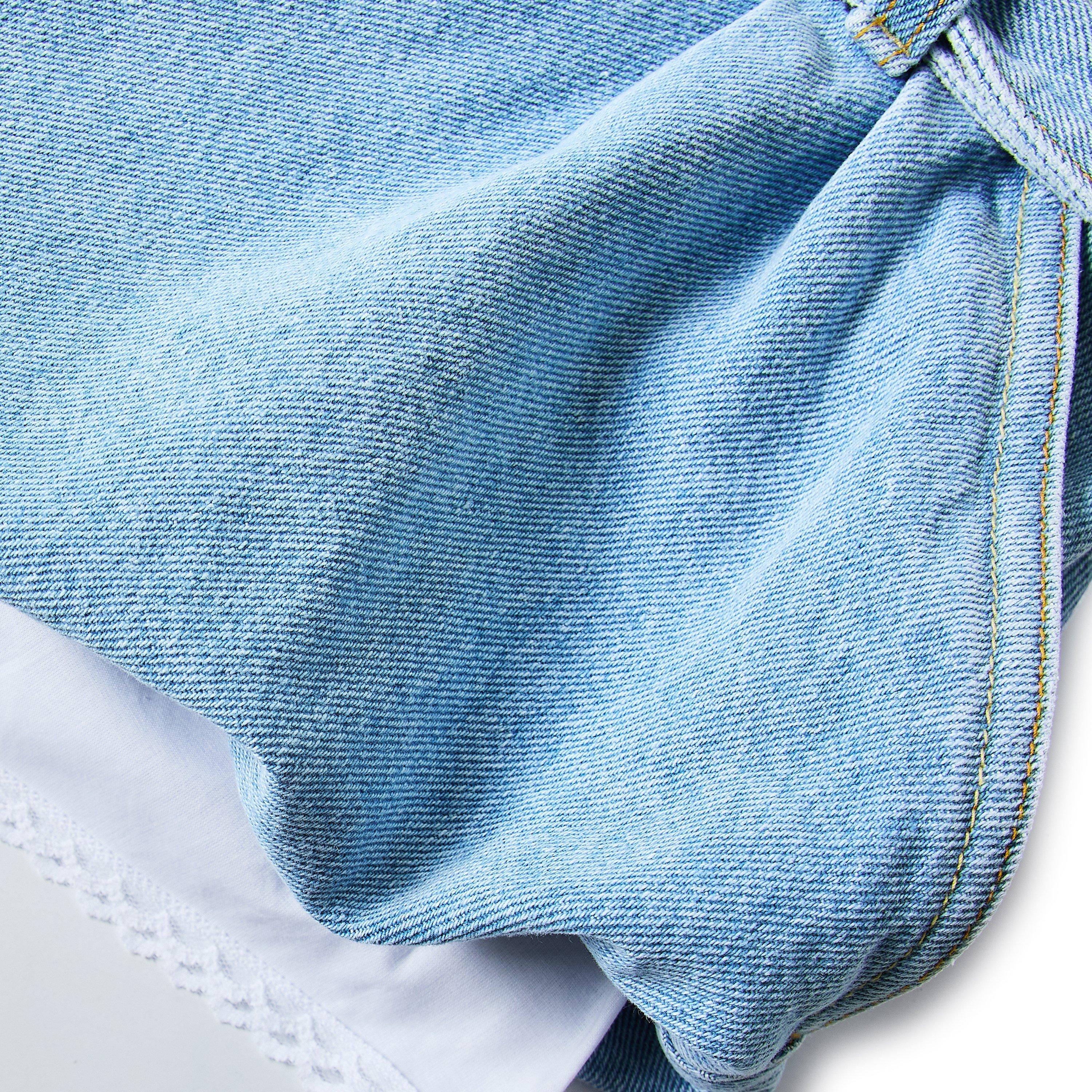 Light Blue - Magda Butrym - Women's Denim Shorts - 3