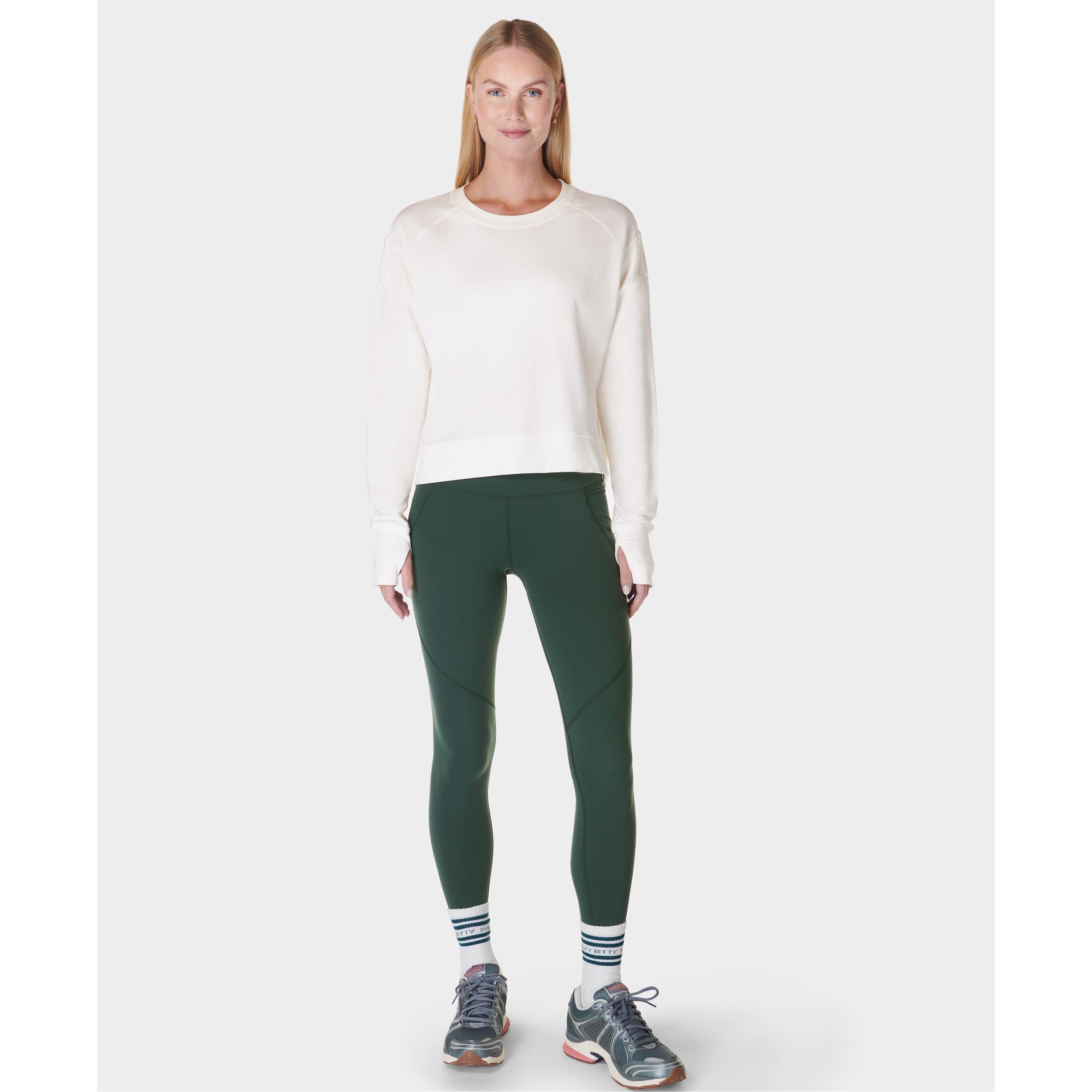 lily white - Sweaty Betty - Women's Cropped Sweatshirt - 4
