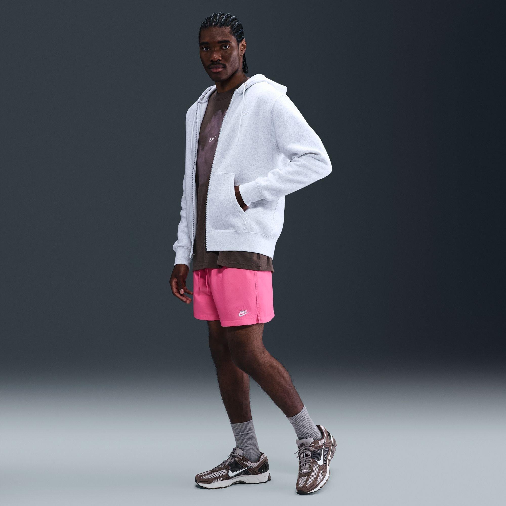 Pinksicle/Bijela - Nike - Men's Club Flow Woven Tracksuit Shorts - 7