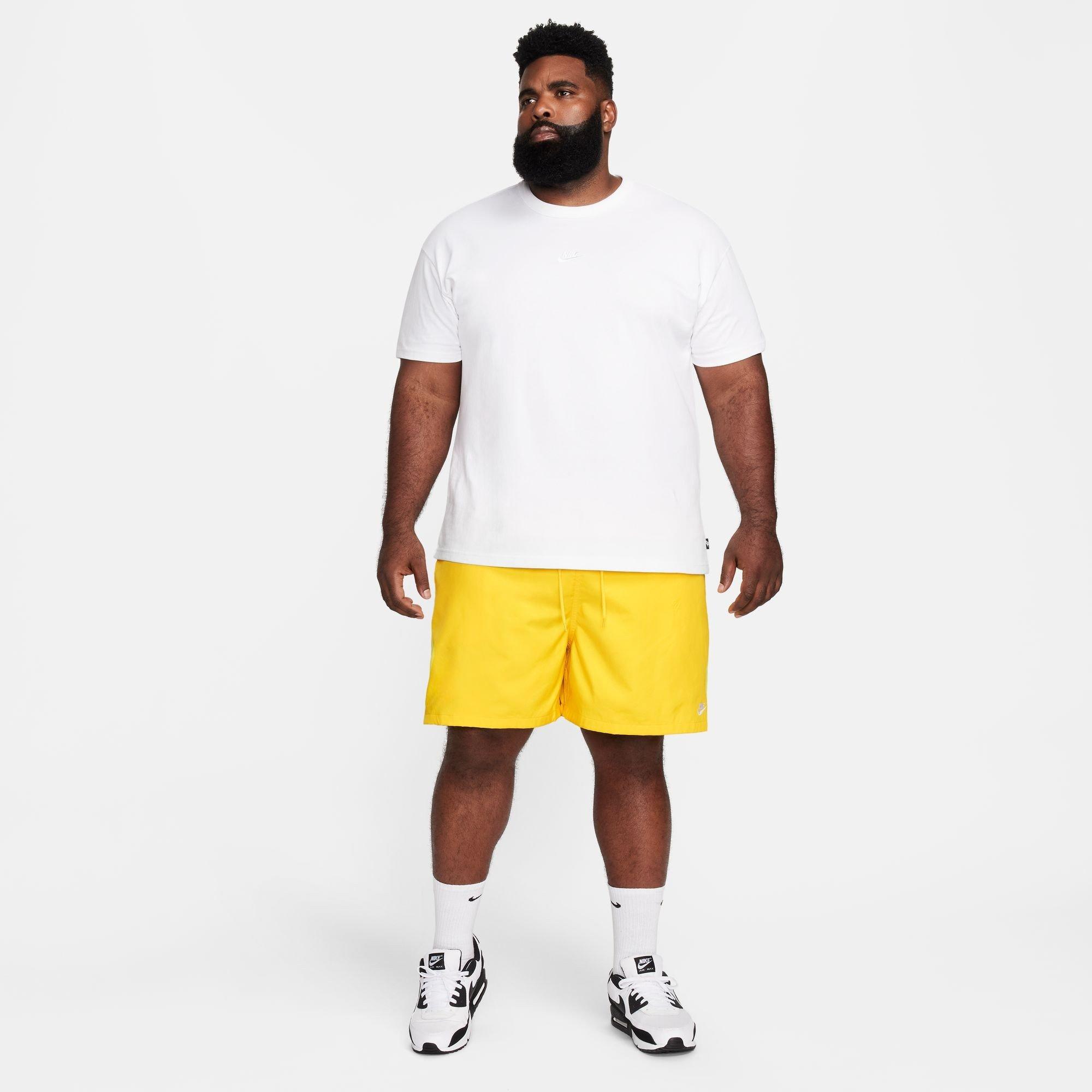 Lightening/Whit - Nike - Men's Club Flow Woven Tracksuit Shorts - 7