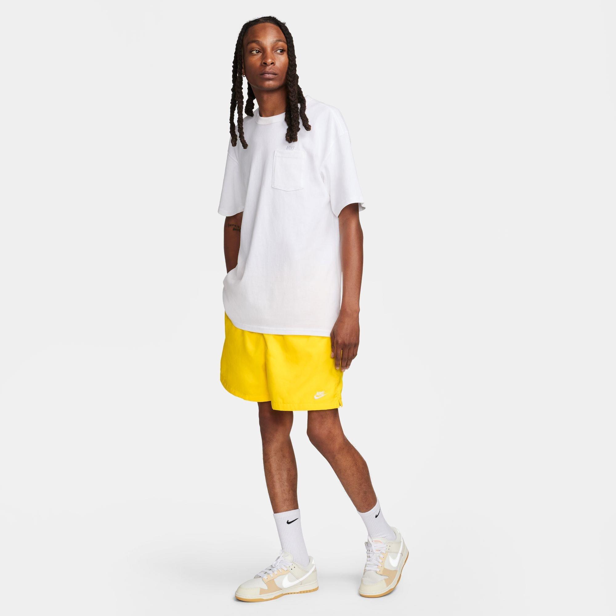 Lightening/Whit - Nike - Men's Club Flow Woven Tracksuit Shorts - 8