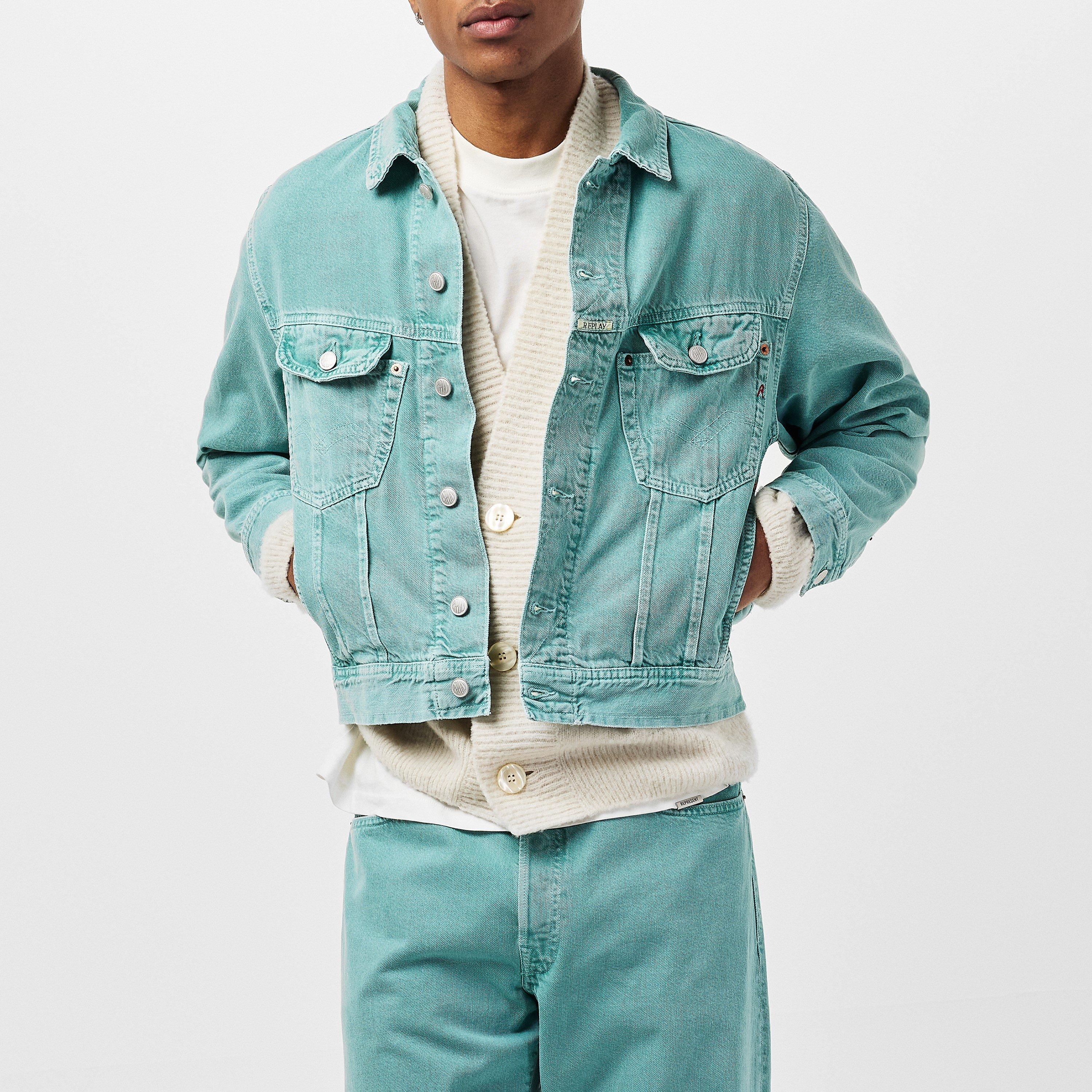 Groen Poeder - Replay - Men's Denim Jacket - 3